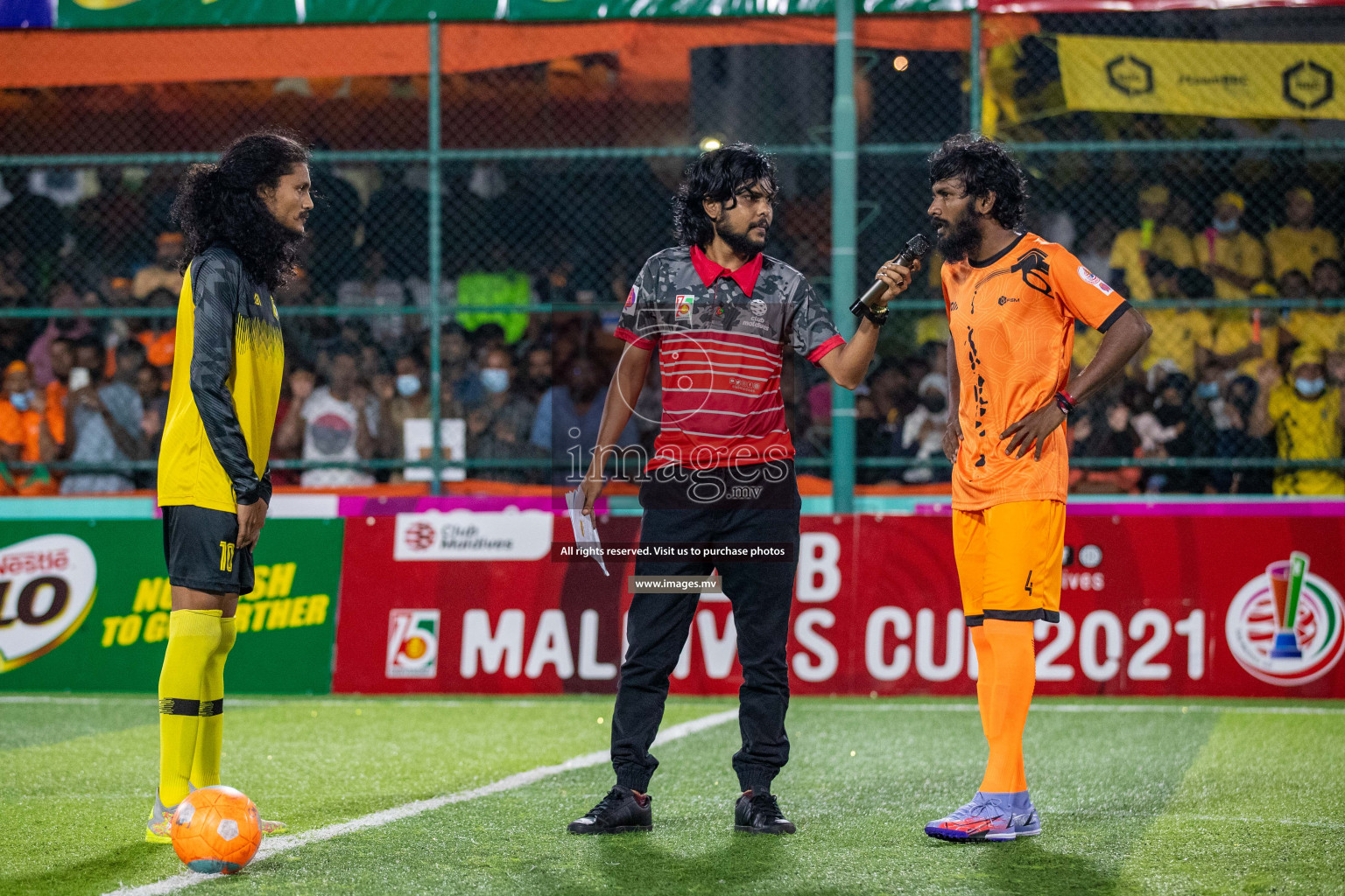 RRC Vs FSM in the Semi Finals of Club Maldives 2021 held in Hulhumale, Maldives on 19 December 2021. Photos: Ismail Thoriq / images.mv