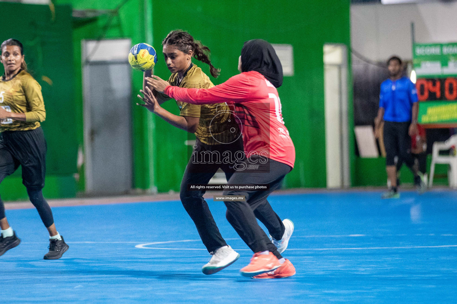 Day 6 of 6th MILO Handball Maldives Championship 2023, held in Handball ground, Male', Maldives on Thursday, 25th May 2023 Photos: Shuu Abdul Sattar/ Images.mv