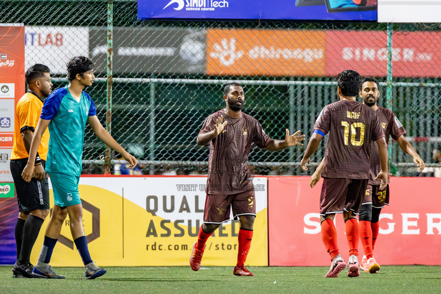 MMA SC vs POSC in the Quarter Finals of Club Maldives Classic 2024 held in Rehendi Futsal Ground, Hulhumale', Maldives on Tuesday, 17th September 2024. 
Photos: Shuu Abdul Sattar / images.mv