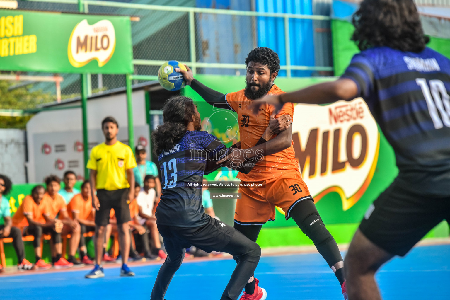 Day 4 of Milo 6th Inter Office Handball Tournament 2022 - Photos by  Nausham Waheed