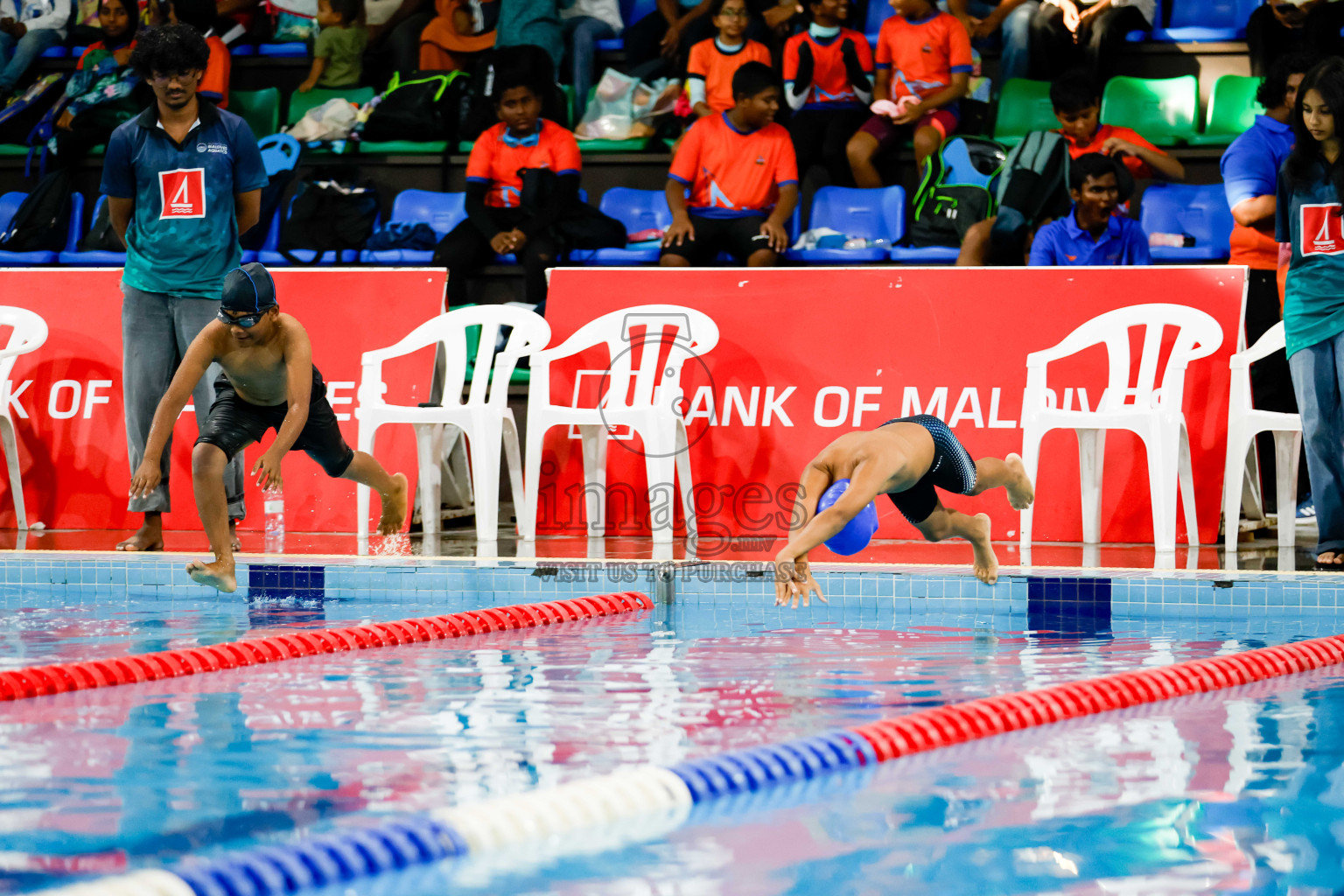 Day 1 of BML 6th National Kids Swimming Kids Festival 2025 held in Hulhumale', Maldives on Monday, 3rd November 2024. Photos: Hassan Simah / images.mv