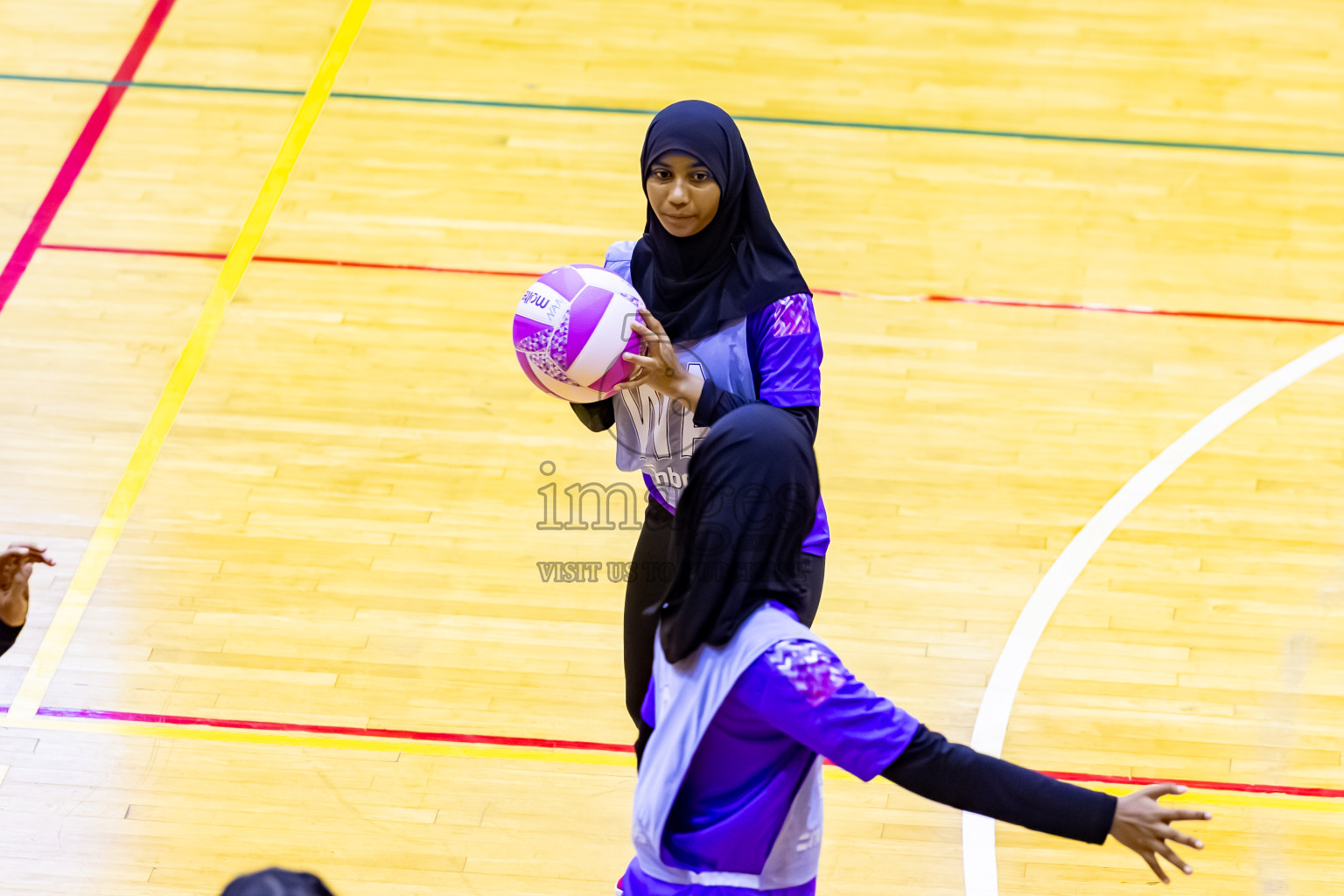 C Matrix vs Invicto SC in Day 4 of 24th Milo Netball Association Championship held in Social Center at Male', Maldives on Thursday, 4th September 2025. Photos: Nausham Waheed / images.mv