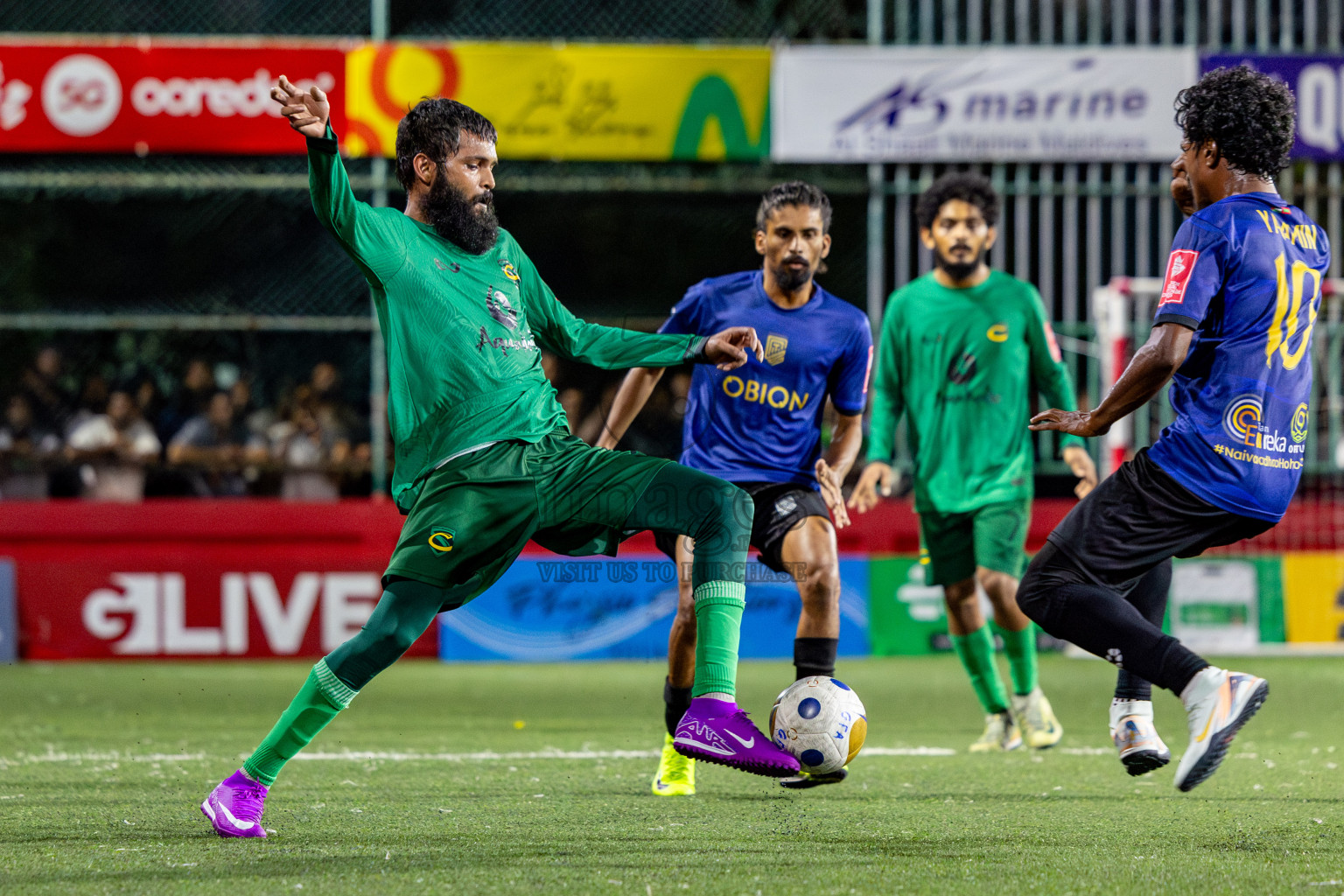 HA Vashafaru vs HDh Naivaadhoo in zone round on Day 31 of Golden Futsal Challenge 2025 was held on Tuesday , 4th February 2025, in Hulhumale', Maldives. Photos: Nausham Waheed / images.mv