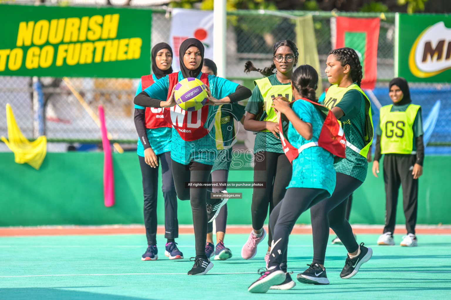 Day 11 of Junior Netball Championship 2022 held in Male', Maldives. Photos by Nausham Waheed