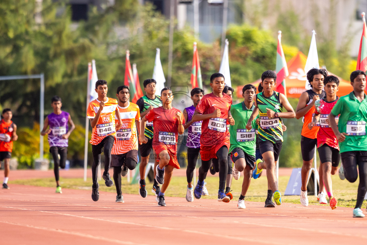 Day 5 of MWSC Interschool Athletics Championships 2024 held in Hulhumale Running Track, Hulhumale, Maldives on Wednesday, 13th November 2024. Photos by: Raif Yoosuf / Images.mv