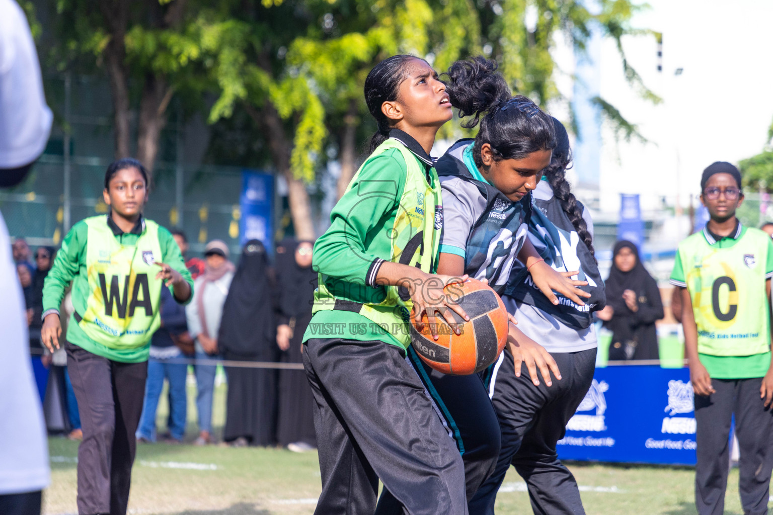 Day 3 of Nestle' Kids Netball Fiesta 2023 held in Henveyru Stadium, Male', Maldives on Saturday, 2nd December 2023. Photos by Nausham Waheed / Images.mv