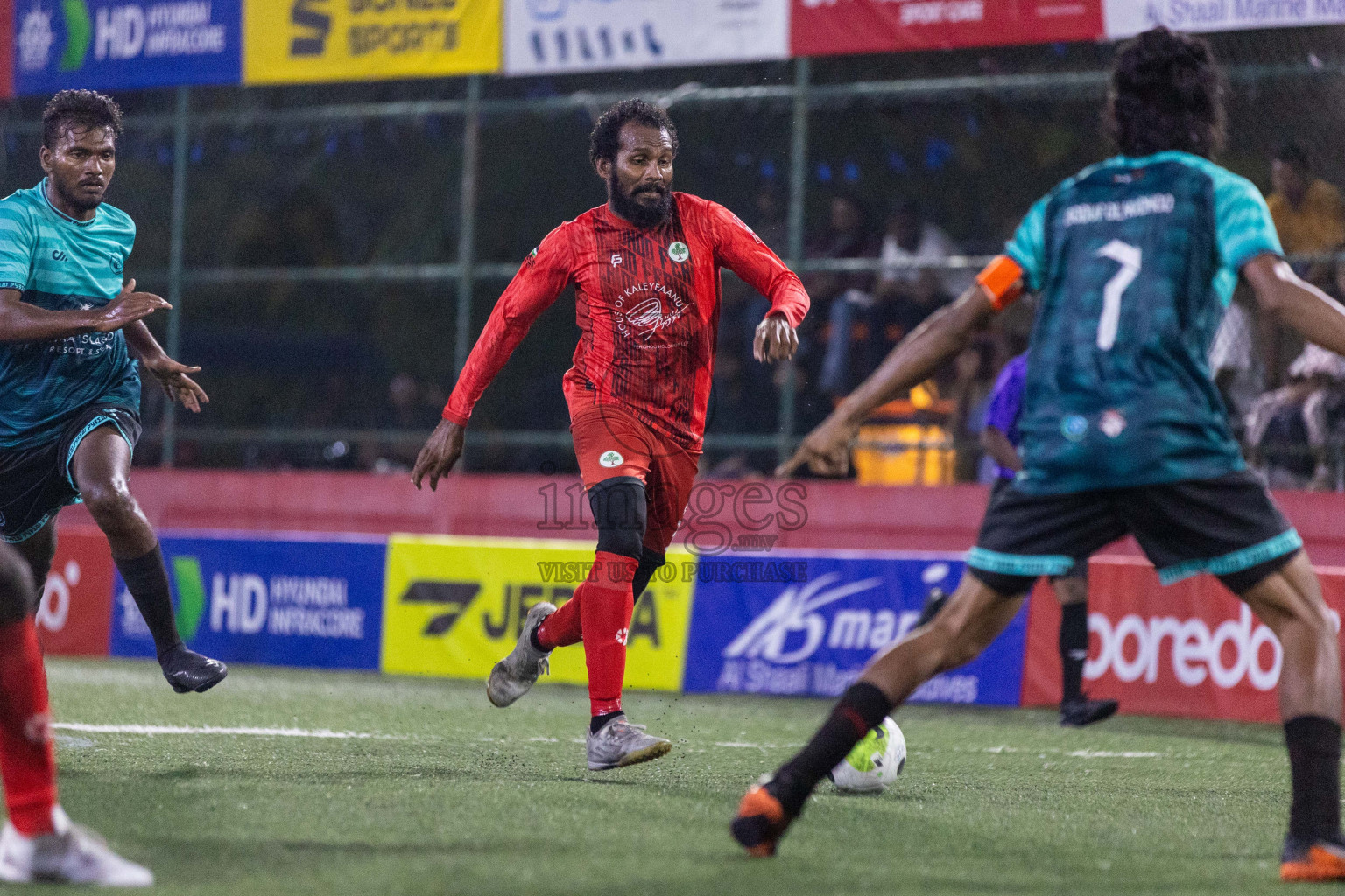 AA Feridhoo vs AA Bodufolhudhoo in Day 15 of Golden Futsal Challenge 2024 was held on Monday, 29th January 2024, in Hulhumale', Maldives Photos: Nausham Waheed / images.mv