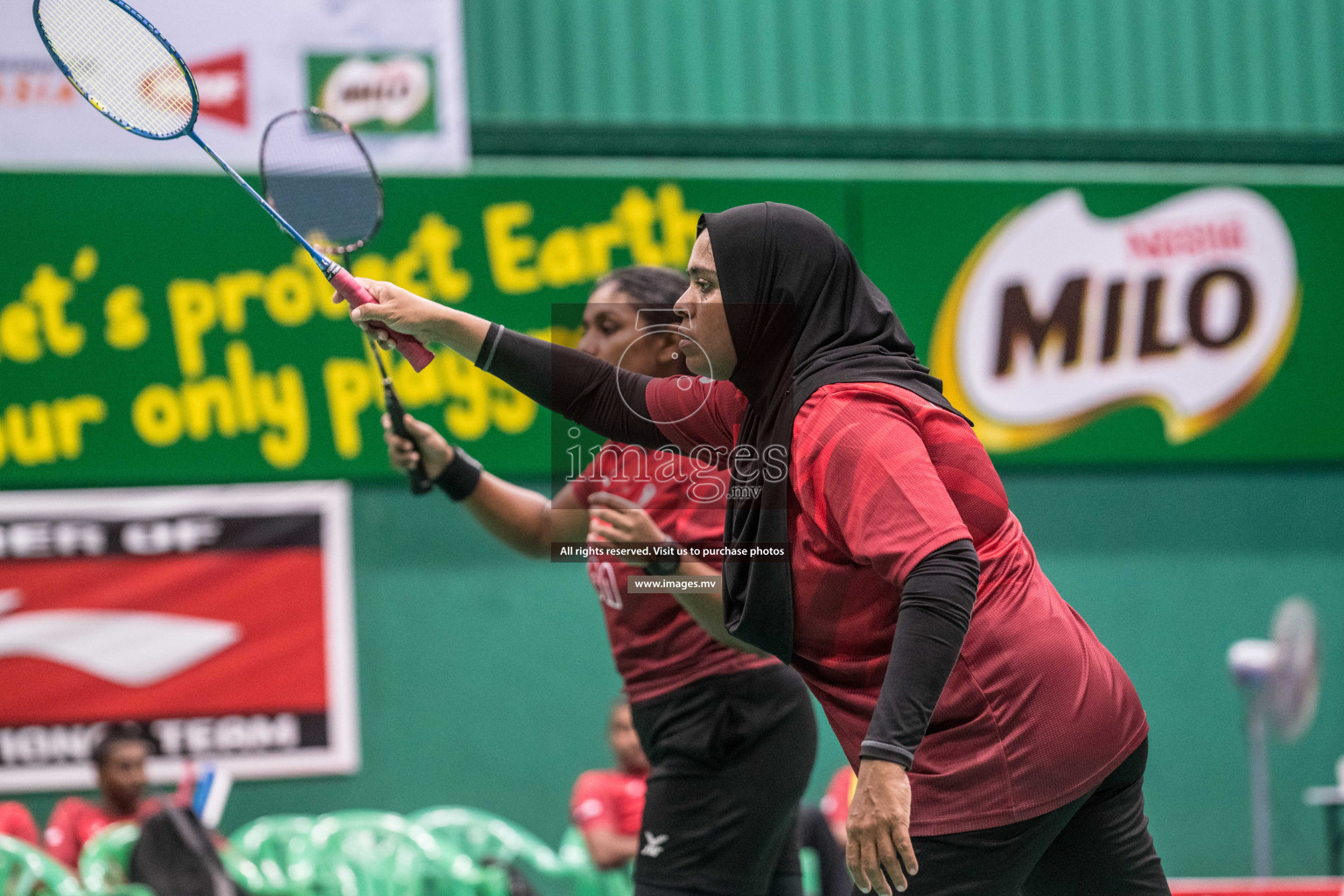 Day 2 of Badminton association mixed group championship 2021 held in Male', Maldives Photos by Nausham Waheed