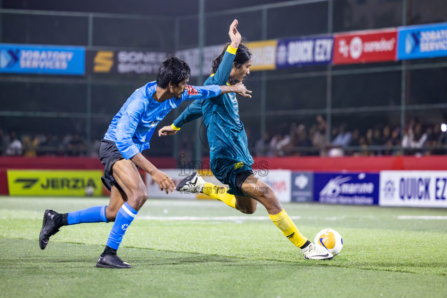 HDh. Hanimaadhoo vs HDh. Neykurendhoo in Day 1 of Golden Futsal Challenge 2025 on Sunday, 5th January 2025, in Hulhumale', Maldives 
Photos: Nausham Waheed / images.mv