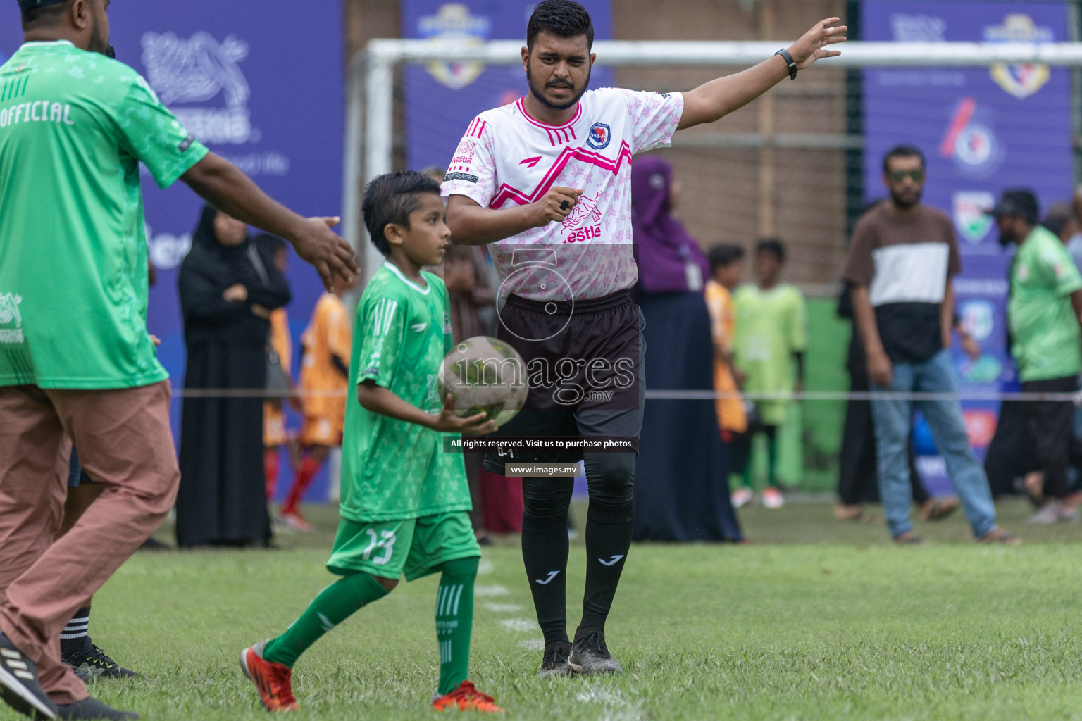 Day 1 of Nestle kids football fiesta, held in Henveyru Football Stadium, Male', Maldives on Wednesday, 11th October 2023 Photos: Shut Abdul Sattar/ Images.mv