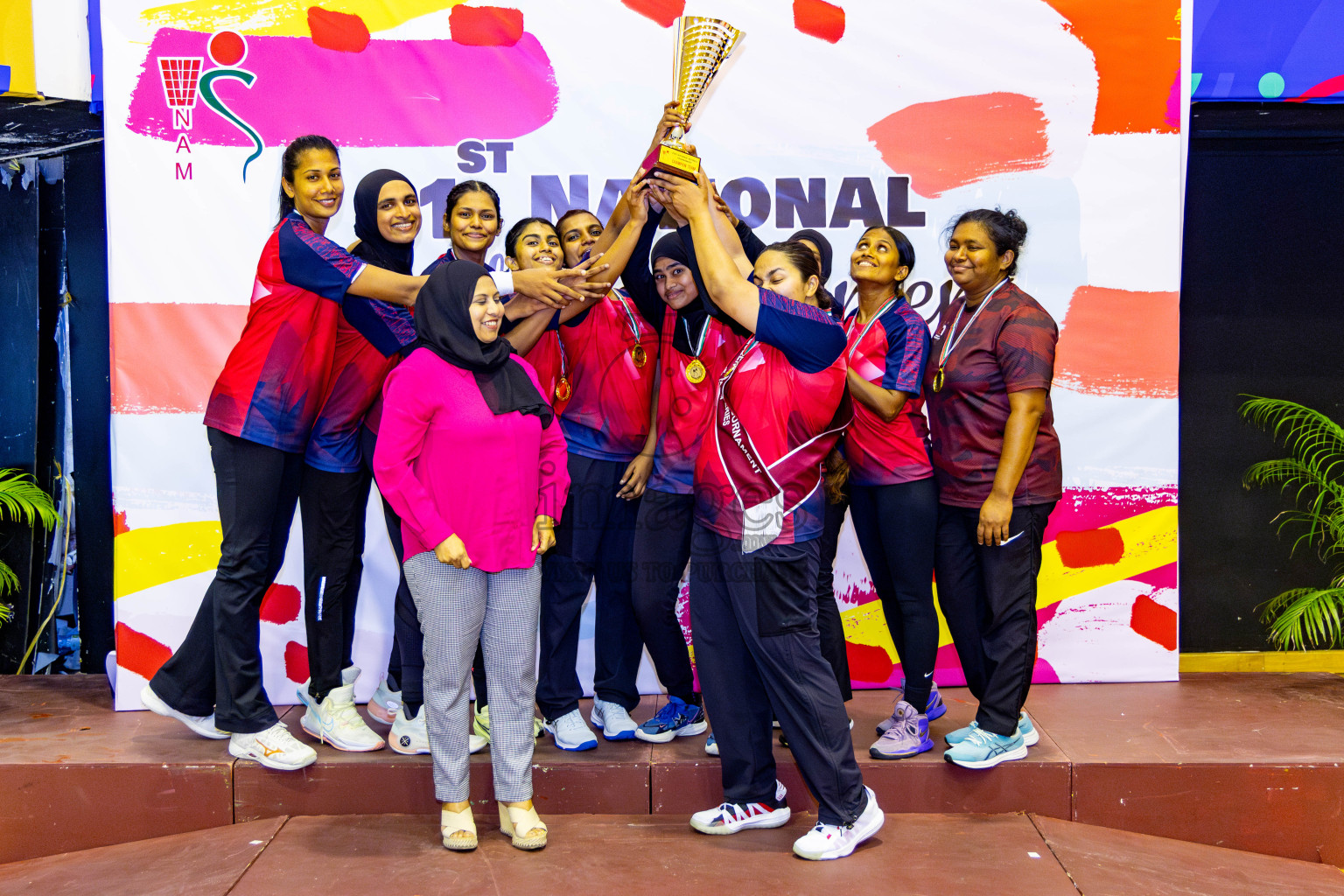 Club Matrix vs Club Green Streets in Final of 21st National Netball Tournament was held in Social Canter at Male', Maldives on Wednesday, 22nd May 2024. Photos: Nausham Waheed / images.mv