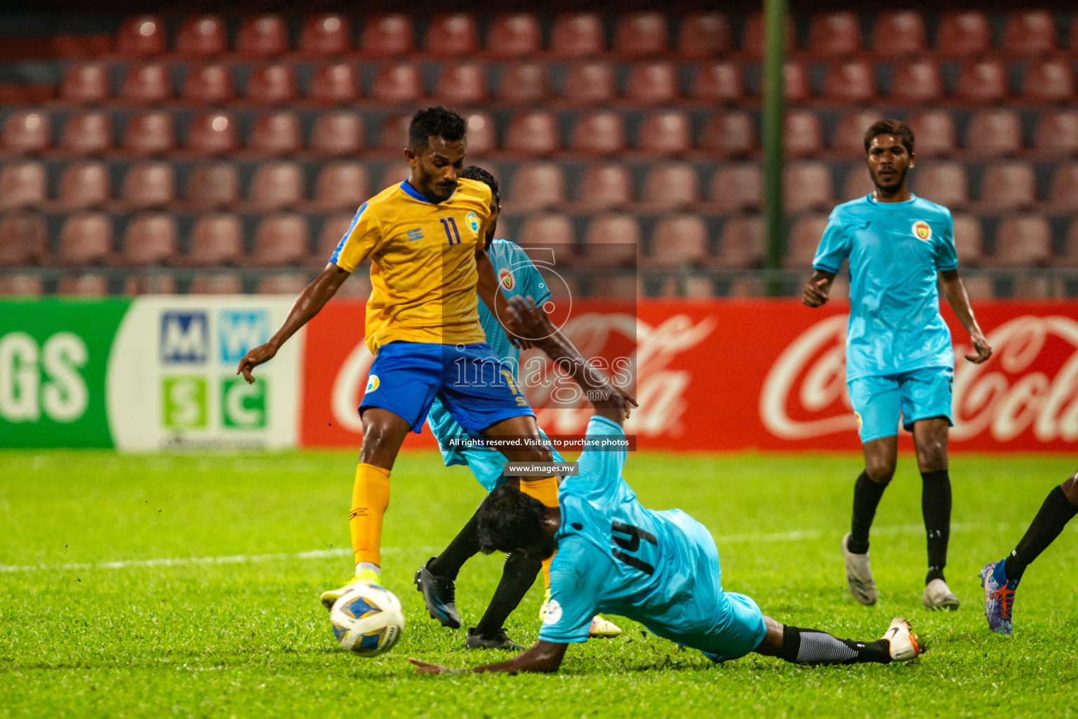 Club Valencia vs United Victory in the President's Cup 2021/2022 held in Male', Maldives on 19 December 2021