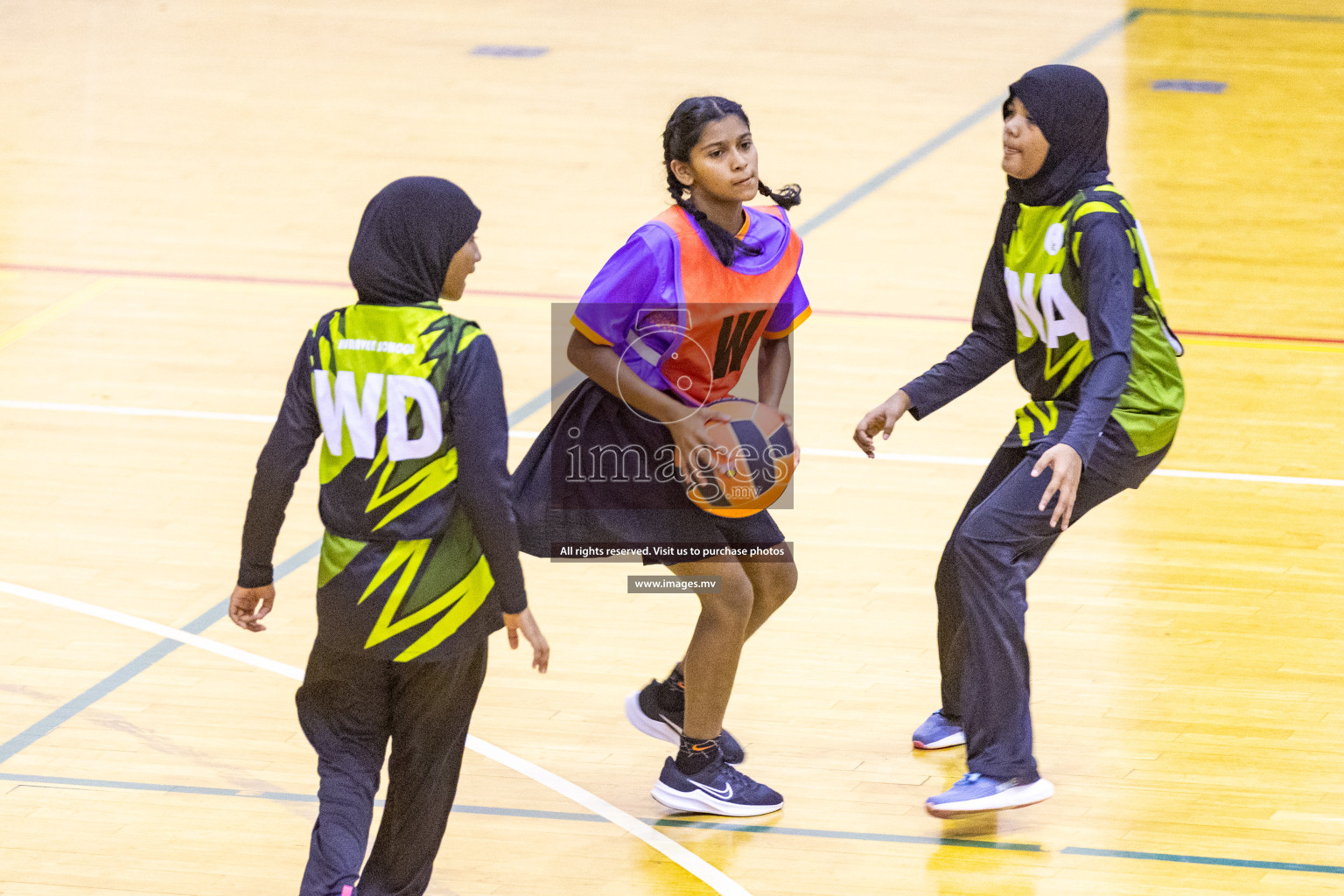 Day4 of 24th Interschool Netball Tournament 2023 was held in Social Center, Male', Maldives on 30th October 2023. Photos: Nausham Waheed / images.mv