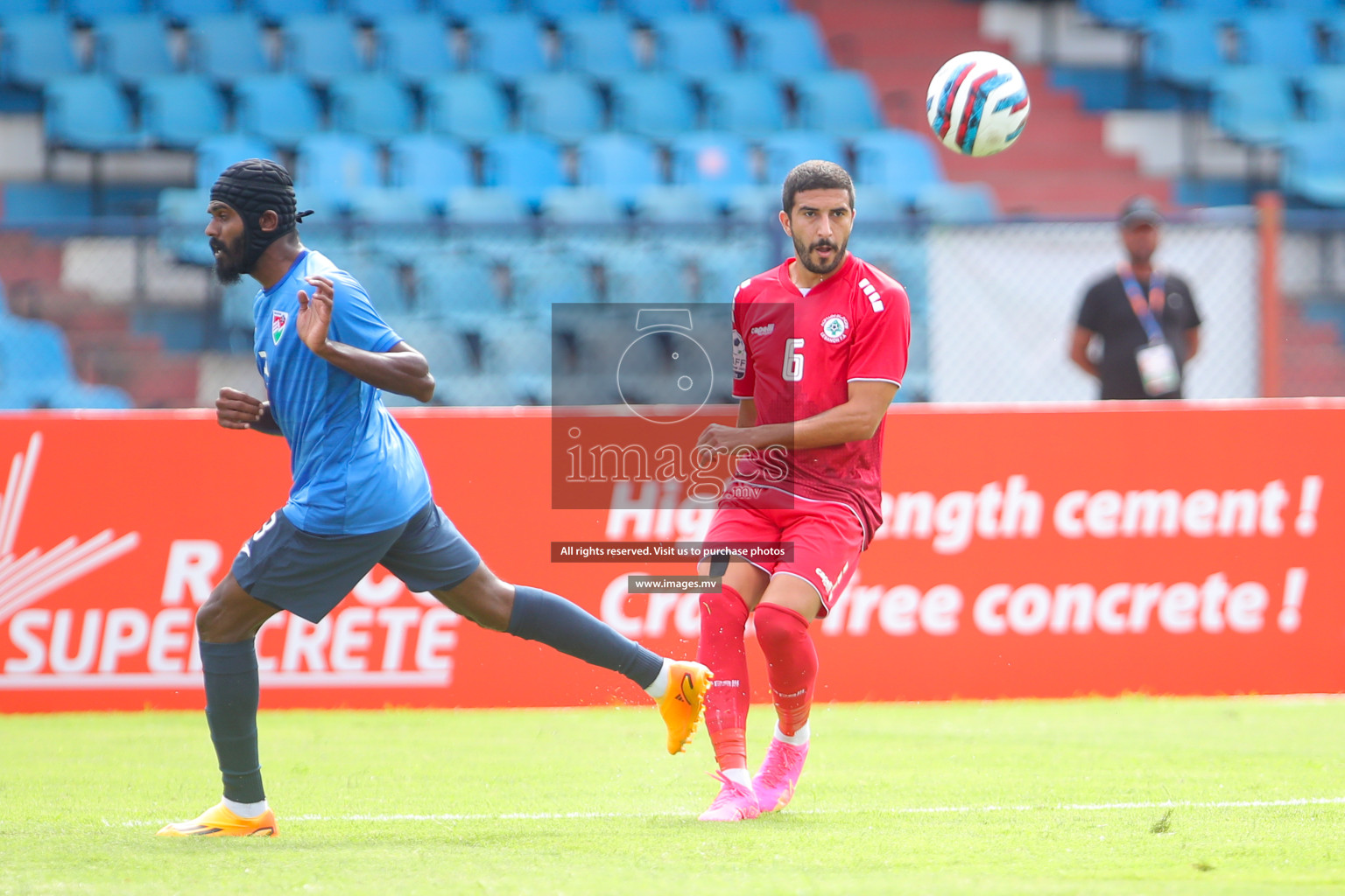 Lebanon vs Maldives in SAFF Championship 2023 held in Sree Kanteerava Stadium, Bengaluru, India, on Tuesday, 28th June 2023. Photos: Nausham Waheed, Hassan Simah / images.mv