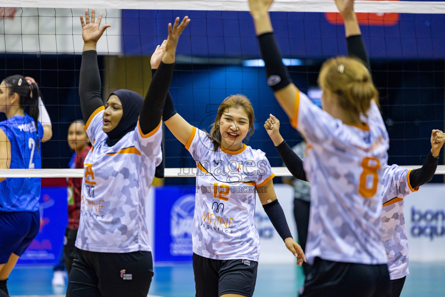 Police Club vs Flexor Sports Club in Day 1 of National Volleyball League 2025 - Women's Division held in Male', Maldives on Saturday, 19th April 2025 at Social Center Indoor Hall Photos 
By: Hassan Simah / images.mv