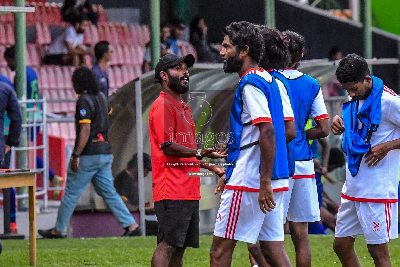 Super United Sports vs Buru Sports Club in Dhivehi Premier League Qualification 22 on 24th Aug 2022, held in National Football Stadium, Male', Maldives Photos: Nausham Waheed / Images.mv