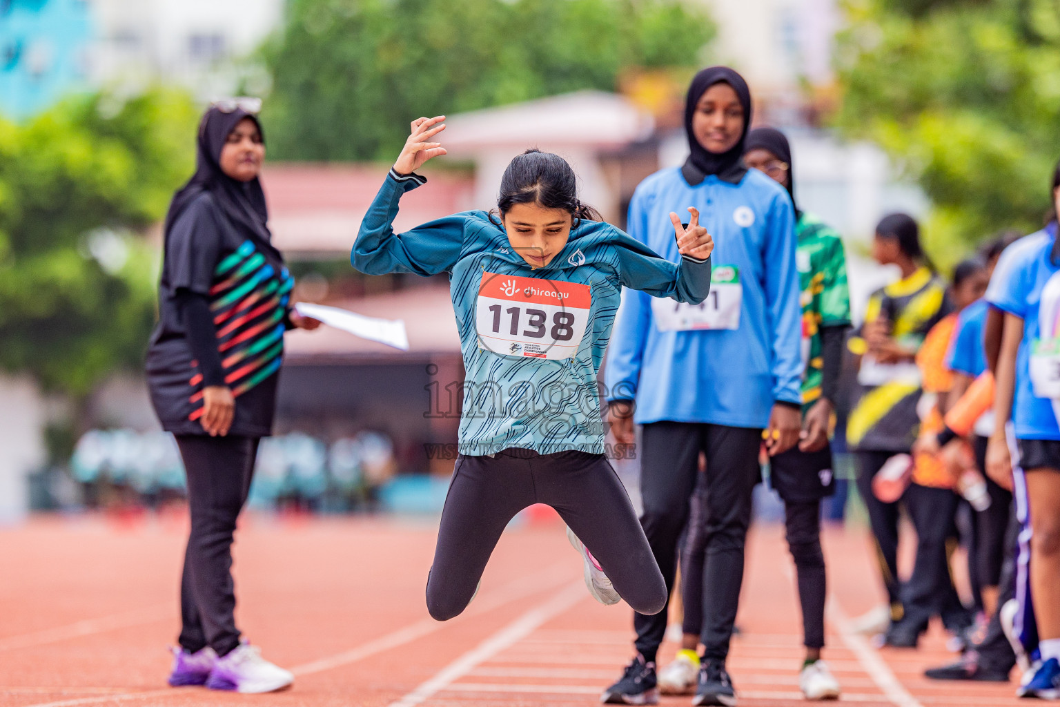 Day 4 of Inter-school Athletics Championship 2025 held in Ekuveni Synthetic Track, Male', Maldives on Thursday, 09th October 2025. Photos by: Areef Adam / Images.mv
