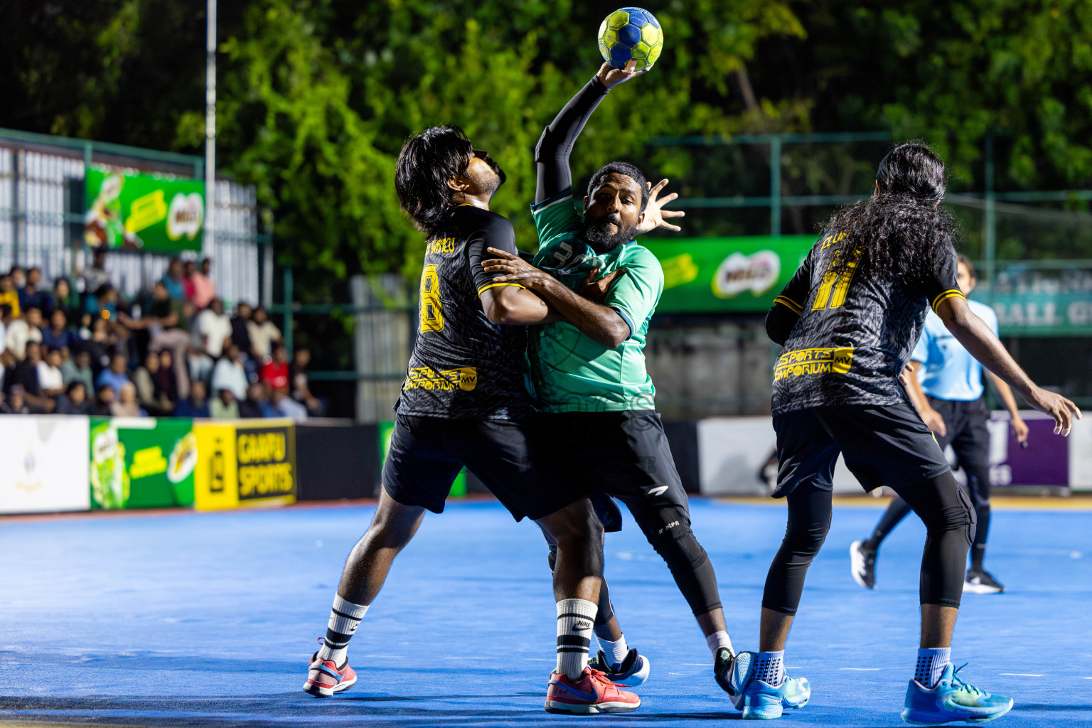 1st Division Final of 8th Inter-Office/Company Handball Tournament 2024, held in Handball ground, Male', Maldives on Tuesday, 11th September 2024 Photos: Nausham Waheed/ Images.mv