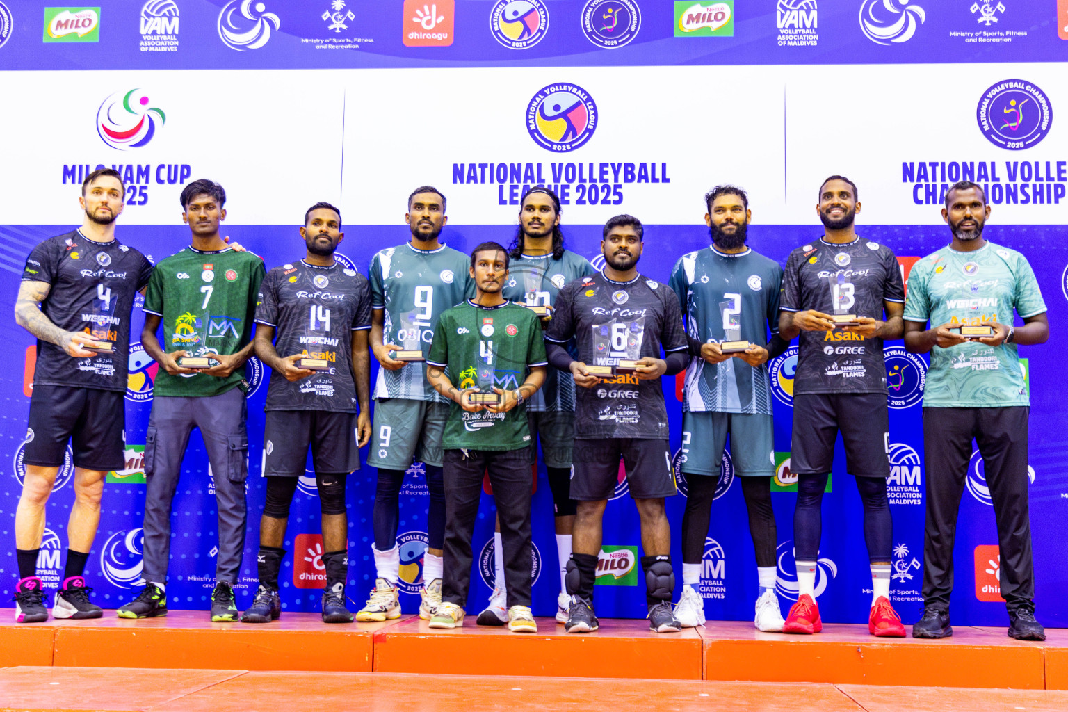 Dhivehi Sifainge Club vs Club HDC in the Final of MILO VAM Cup 2025 held in Male', Maldives on Wednesday, 2nd July 2025 at Social Center Indoor Hall Photos By: Nausham Waheed / images.mv