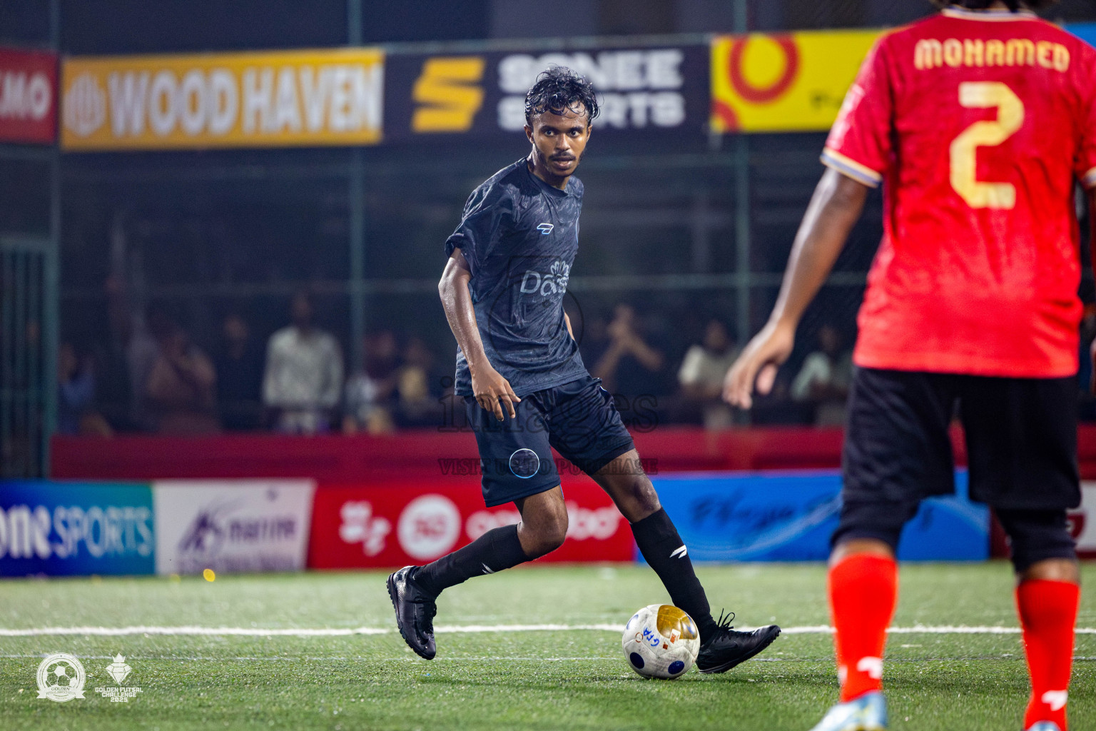 Dh Kudahuvadhoo vs Dh Bandidhoo in Day 21 of Golden Futsal Challenge 2025 was held on Saturday , 25th January 2025, in Hulhumale', Maldives. Photos: Nausham Waheed / images.mv