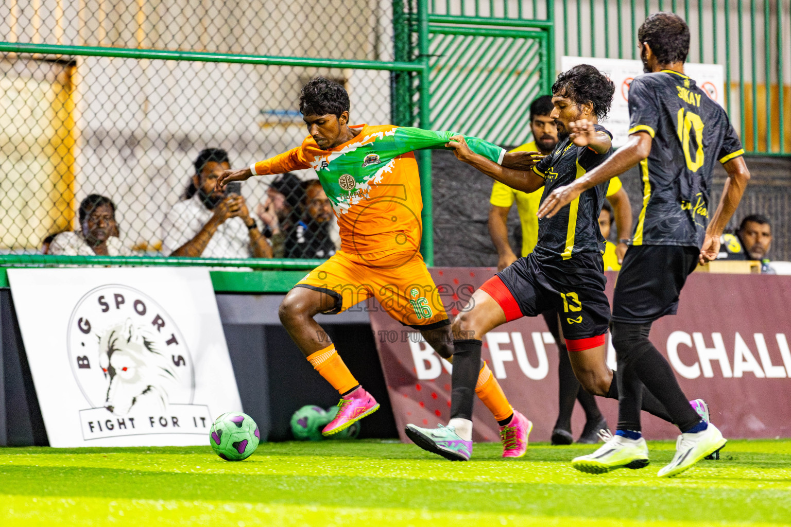 UNF vs RDL in Day 12 of BG Futsal Challenge 2024 was held on Saturday, 23rd March 2024, in Male', Maldives Photos: Nausham Waheed / images.mv