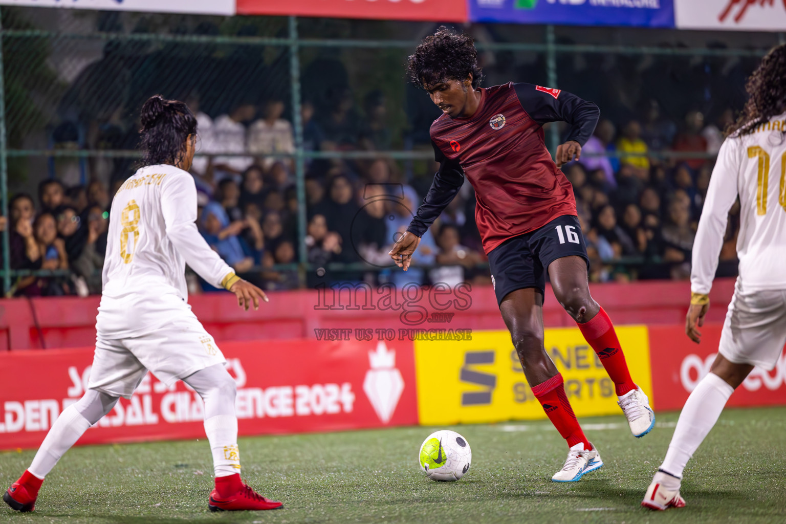 Th Thimarafushi vs Th Omadhoo in Day 27 of Golden Futsal Challenge 2024 was held on Saturday , 10th February 2024 in Hulhumale', Maldives
Photos: Ismail Thoriq / images.mv