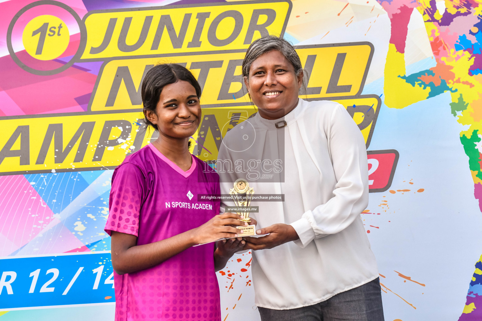 Final of Junior Netball Championship 2022 held in Male', Maldives on 19th March 2022. Photos by Nausham Waheed