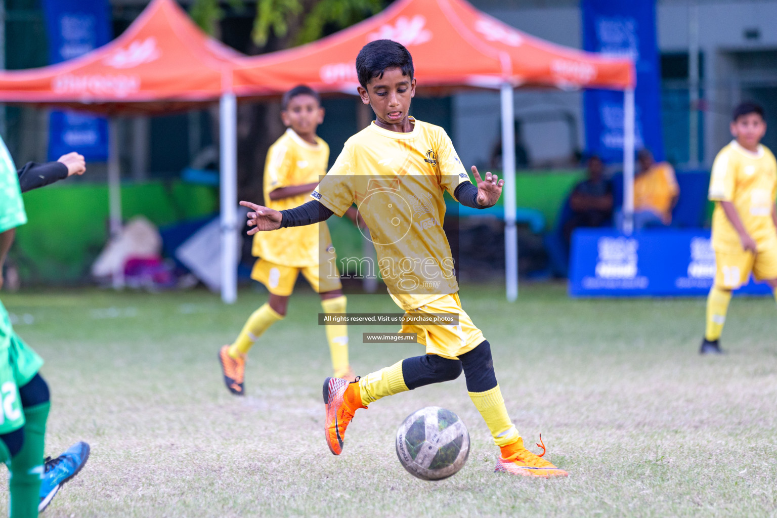 Day 3 of Nestle Kids Football Fiesta, held in Henveyru Football Stadium, Male', Maldives on Friday, 13th October 2023 Photos: Nausham Waheed/ images.mv