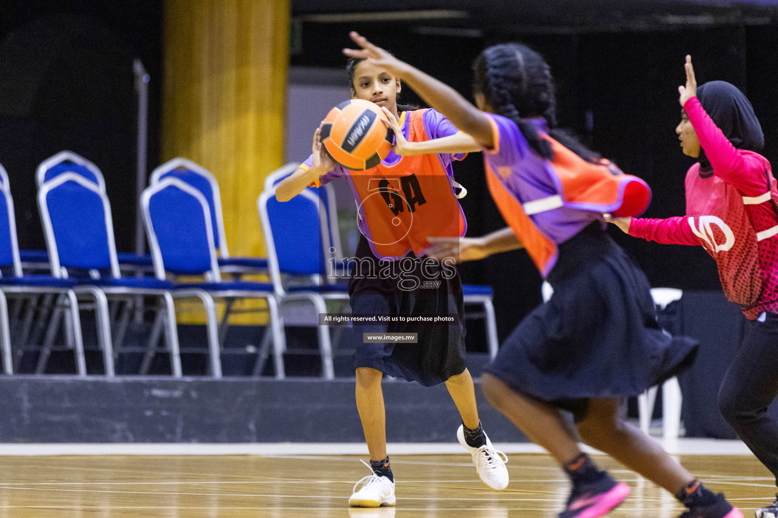 Day5 of 24th Interschool Netball Tournament 2023 was held in Social Center, Male', Maldives on 31st October 2023. Photos: Nausham Waheed / images.mv