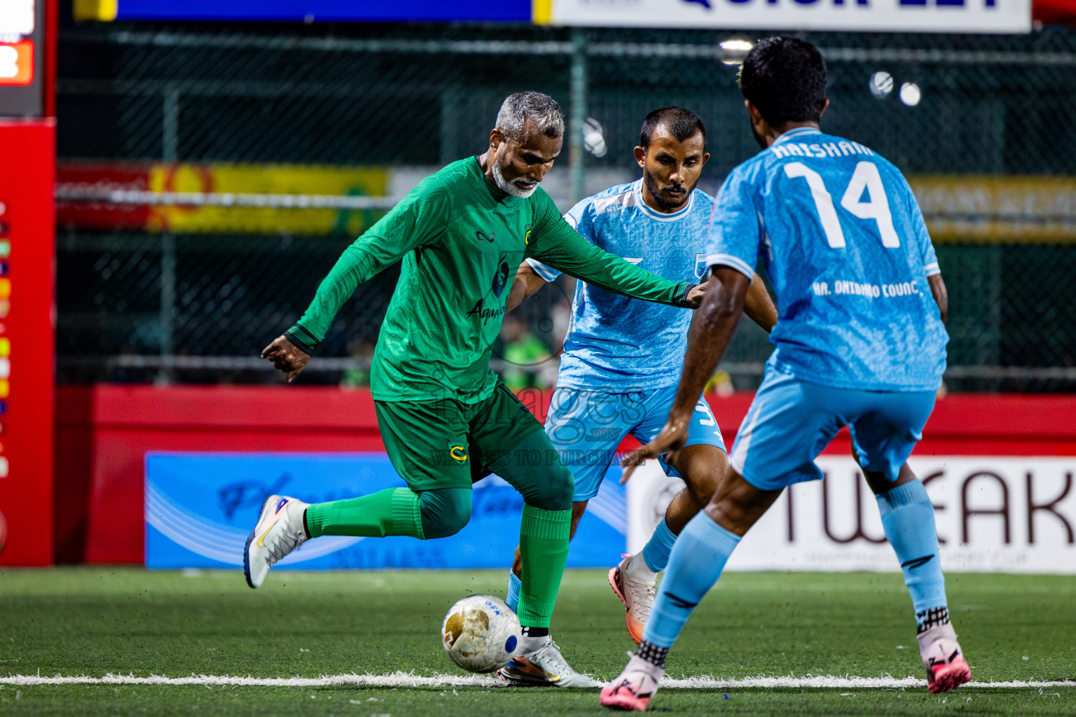 HA Dhidhdhoo vs HA Vashafaru in Haa Alif Atoll Finals Day 28 of Golden Futsal Challenge 2025 was held on Saturday , 1st February 2025, in Hulhumale', Maldives. Photos: Nausham Waheed / images.mv