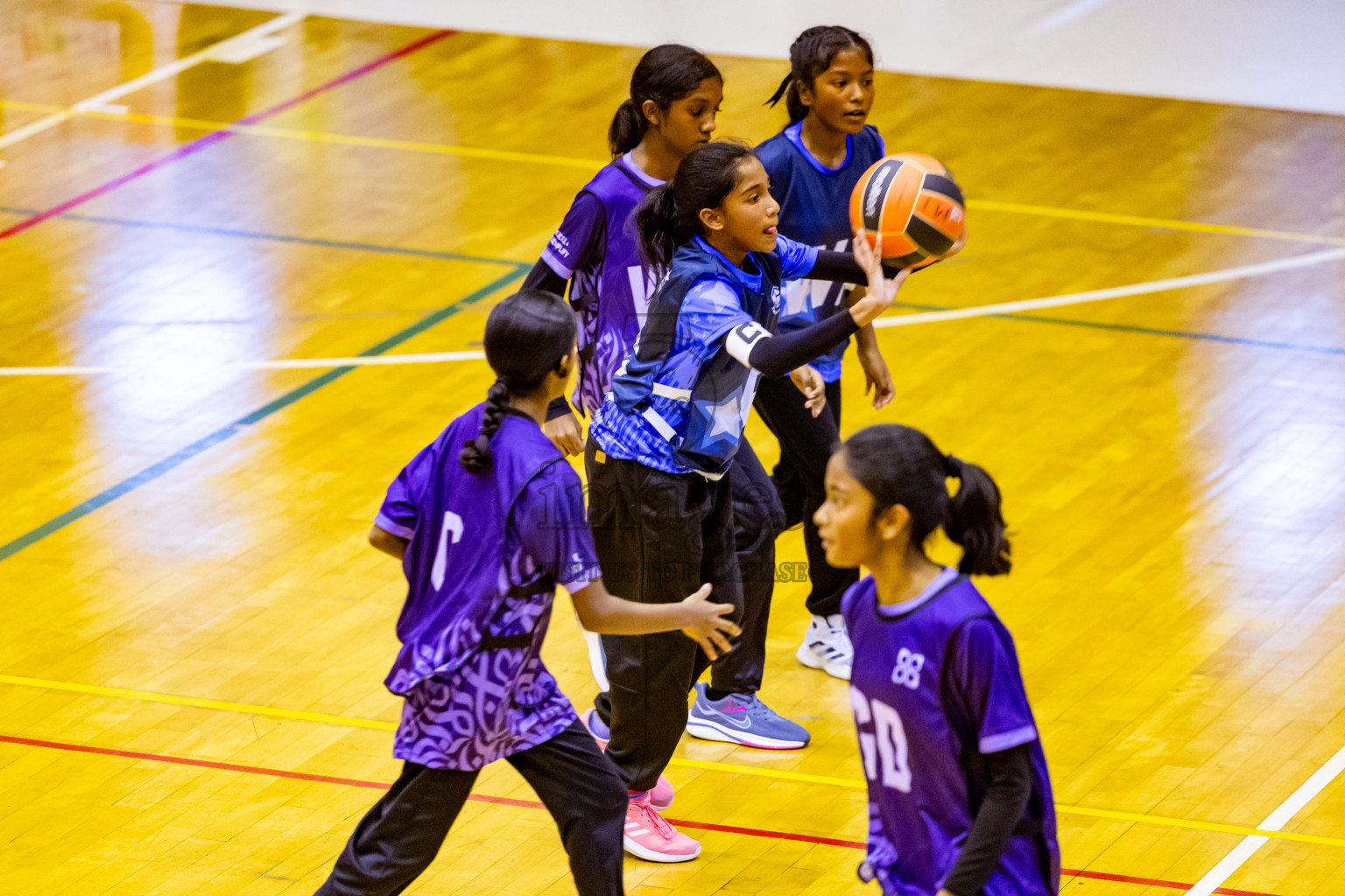 Day 7 of 25th Inter-School Netball Tournament was held in Social Center at Male', Maldives on Saturday, 17th August 2024. Photos: Nausham Waheed / images.mv