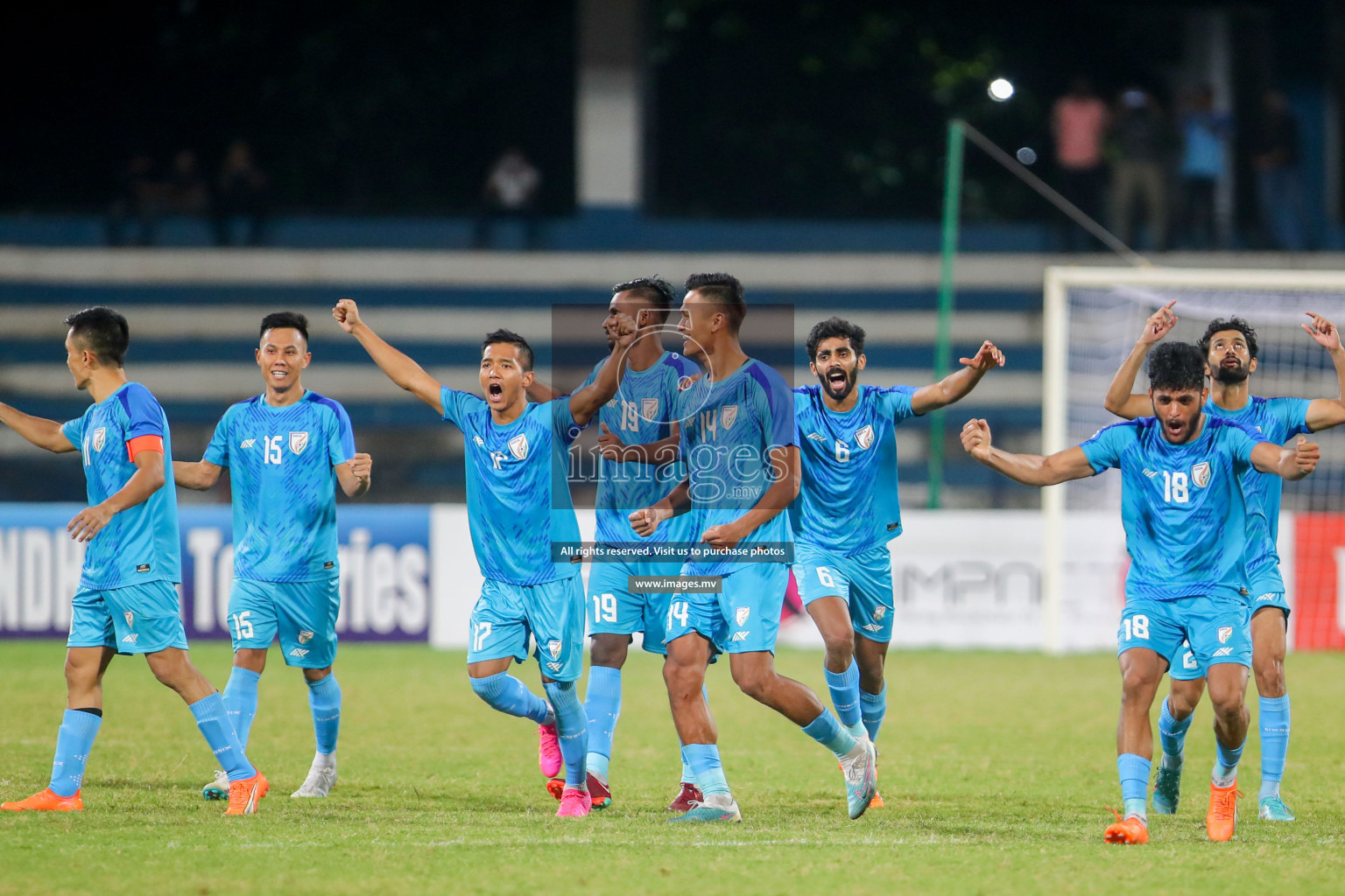 Lebanon vs India in the Semi-final of SAFF Championship 2023 held in Sree Kanteerava Stadium, Bengaluru, India, on Saturday, 1st July 2023. Photos: Hassan Simah / images.mv