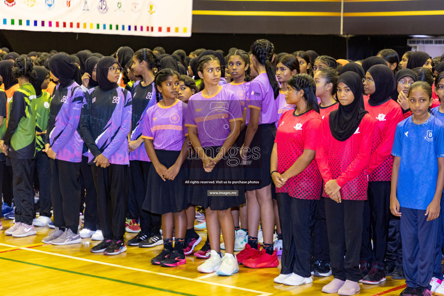 24th Interschool Netball Tournament 2023 was held in Social Center, Male', Maldives on 27th October 2023. Photos: Nausham Waheed / images.mv