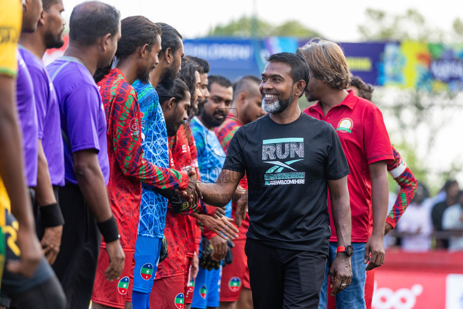 GDh Vaadhoo VS GDh Thinadhoo in Day 12 of Golden Futsal Challenge 2024 was held on Friday, 26th January 2024, in Hulhumale', Maldives Photos: Nausham Waheed / images.mv