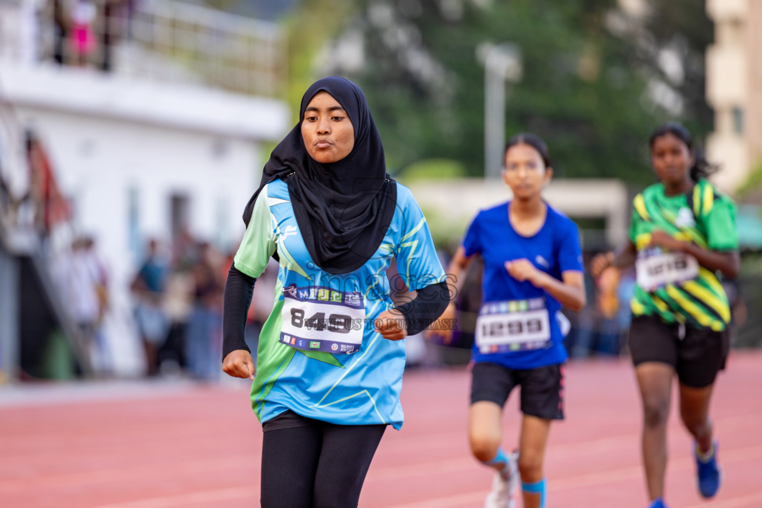 Day 2 of MWSC Interschool Athletics Championships 2024 held in Hulhumale Running Track, Hulhumale, Maldives on Sunday, 10th November 2024. 
Photos by: Hassan Simah / Images.mv