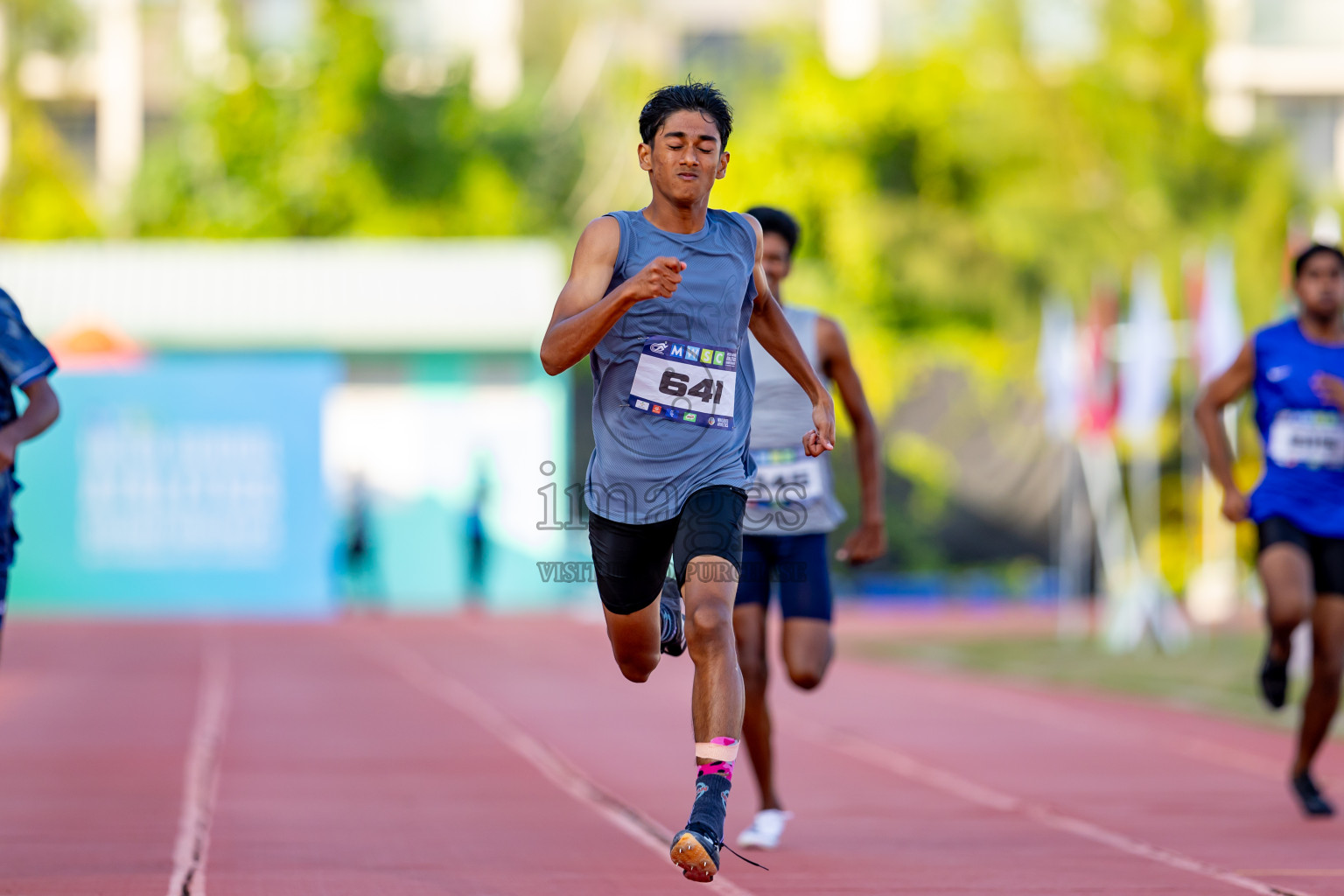 Day 4 of MWSC Interschool Athletics Championships 2024 held in Hulhumale Running Track, Hulhumale, Maldives on Tuesday, 12th November 2024. Photos by: Nausham Waheed / Images.mv