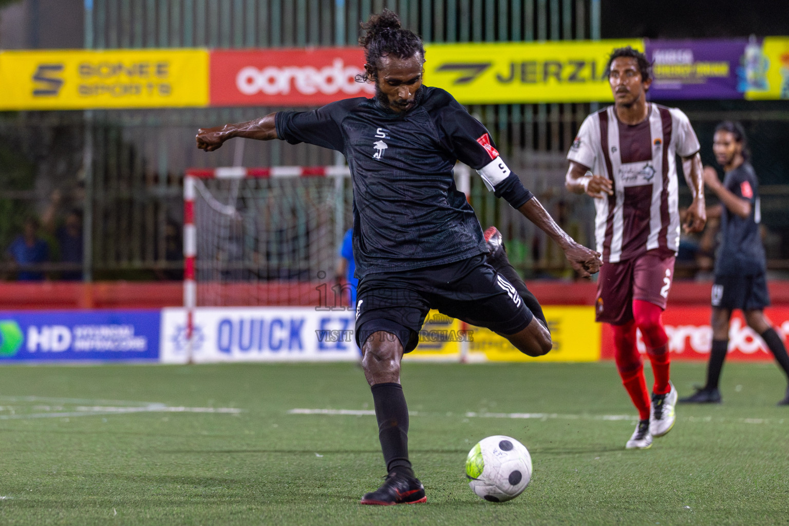 ADh Fenfushi vs ADh Dhangethi in Day 3 of Golden Futsal Challenge 2024 was held on Thursday, 18th January 2024, in Hulhumale', Maldives Photos: Mohamed Mahfooz Moosa / images.mv