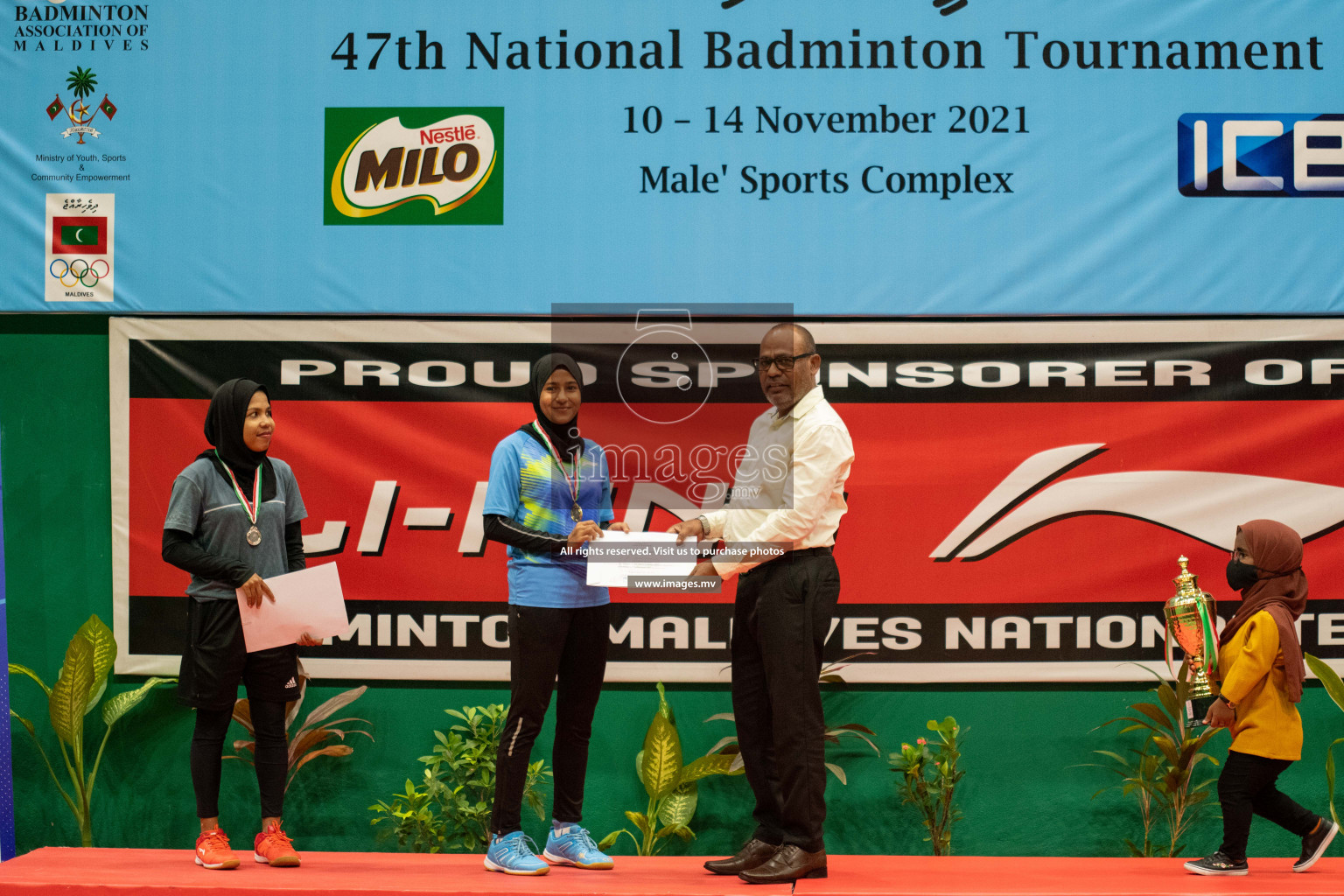 47th National Badminton Tournament 2021 held from 10 to 14 November 2021 in Male' Sports Complex, Maldives