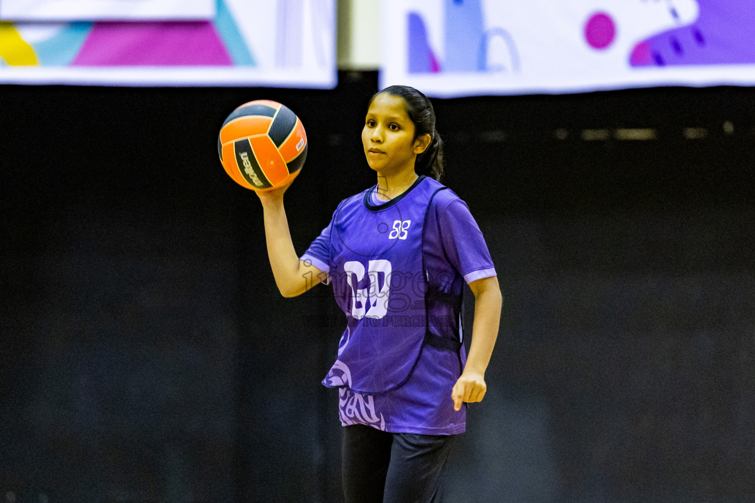 Day 3 of 25th Inter-School Netball Tournament was held in Social Center at Male', Maldives on Sunday, 11th August 2024. Photos: Nausham Waheed / images.mv