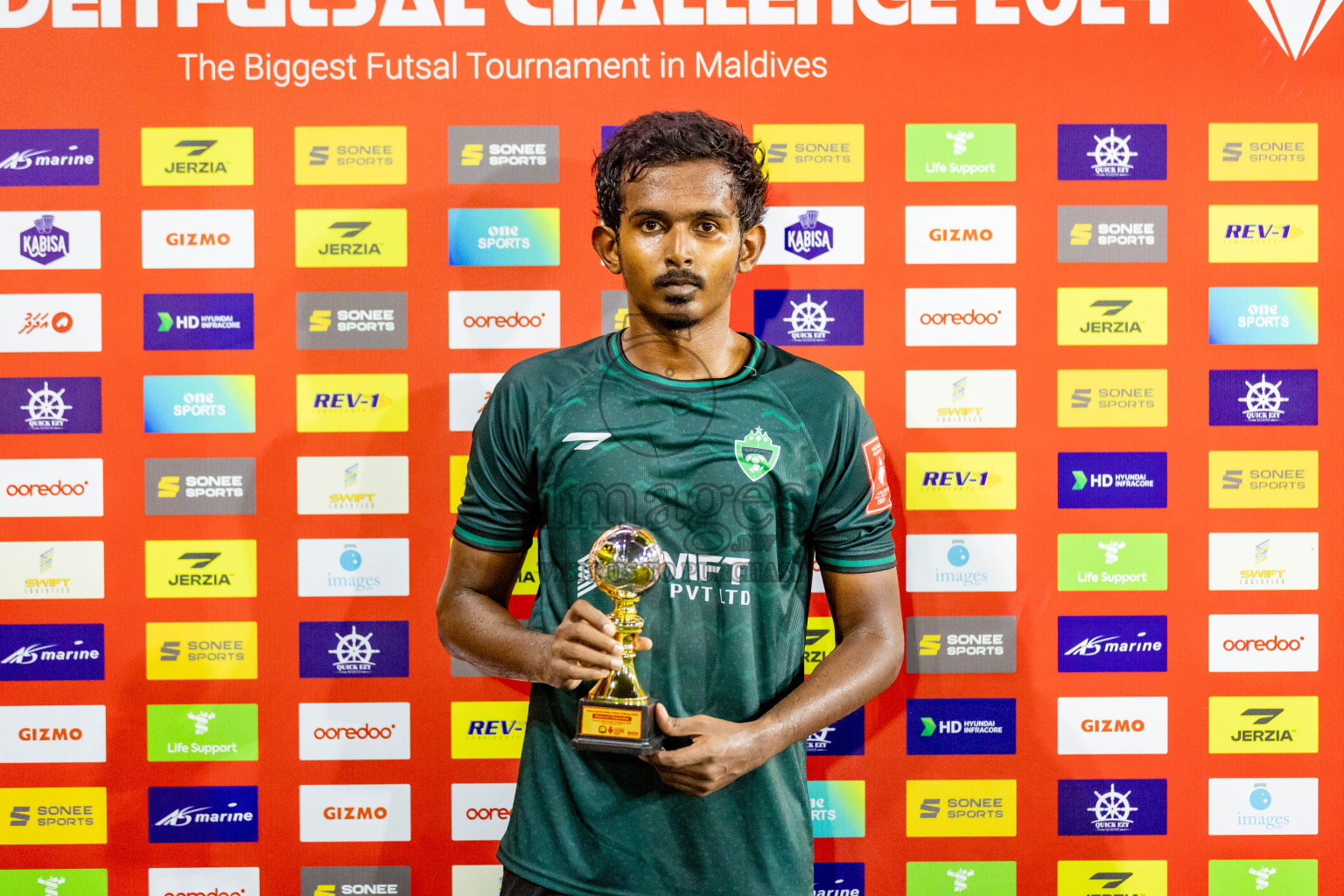 M Maduvvari vs M Raiymandhoo in Day 22 of Golden Futsal Challenge 2024 was held on Monday , 5th February 2024 in Hulhumale', Maldives Photos: Nausham Waheed / images.mv