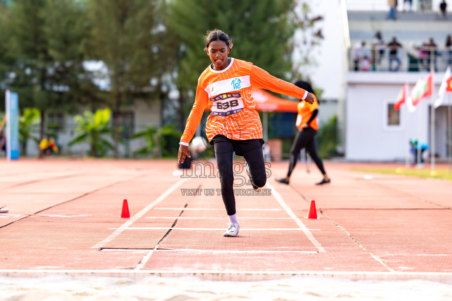 Day 2 of MWSC Interschool Athletics Championships 2024 held in Hulhumale Running Track, Hulhumale, Maldives on Sunday, 10th November 2024. 
Photos by: Hassan Simah / Images.mv