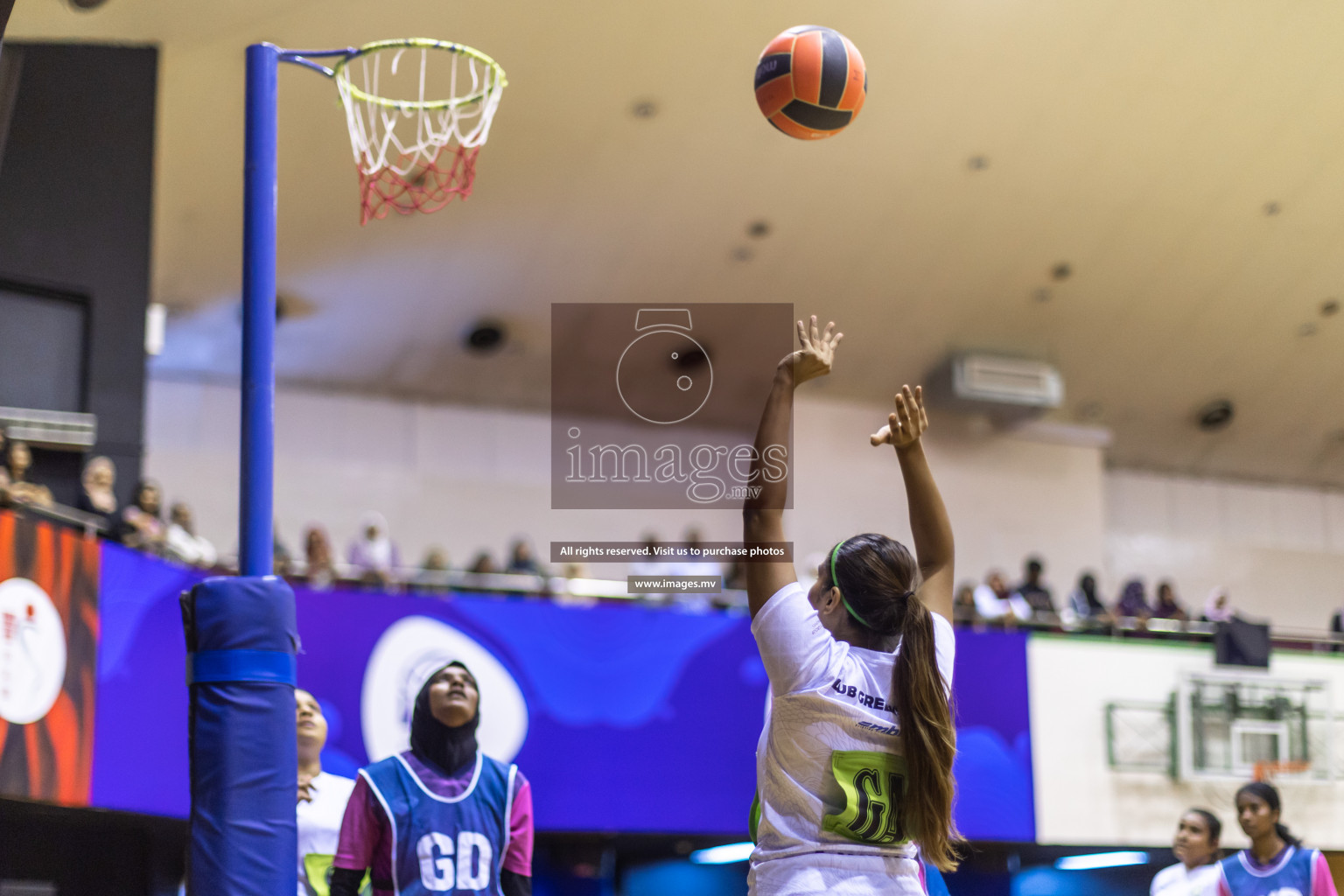 Sports Club Shining Star vs Club Green Streets in the Milo National Netball Tournament 2022 on 17 July 2022, held in Social Center, Male', Maldives. Photographer: Hassan Simah / Images.mv