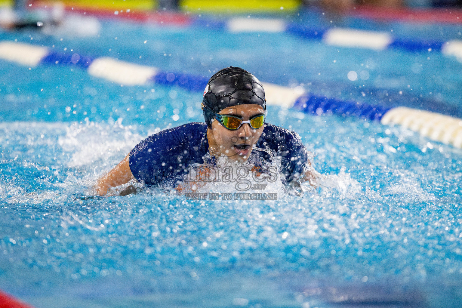 Day 4 of National Swimming Competition 2024 held in Hulhumale', Maldives on Monday, 16th December 2024. 
Photos: Hassan Simah / images.mv