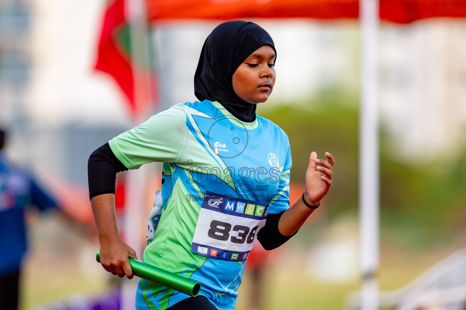 Day 4 of MWSC Interschool Athletics Championships 2024 held in Hulhumale Running Track, Hulhumale, Maldives on Tuesday, 12th November 2024. Photos by: Nausham Waheed / Images.mv