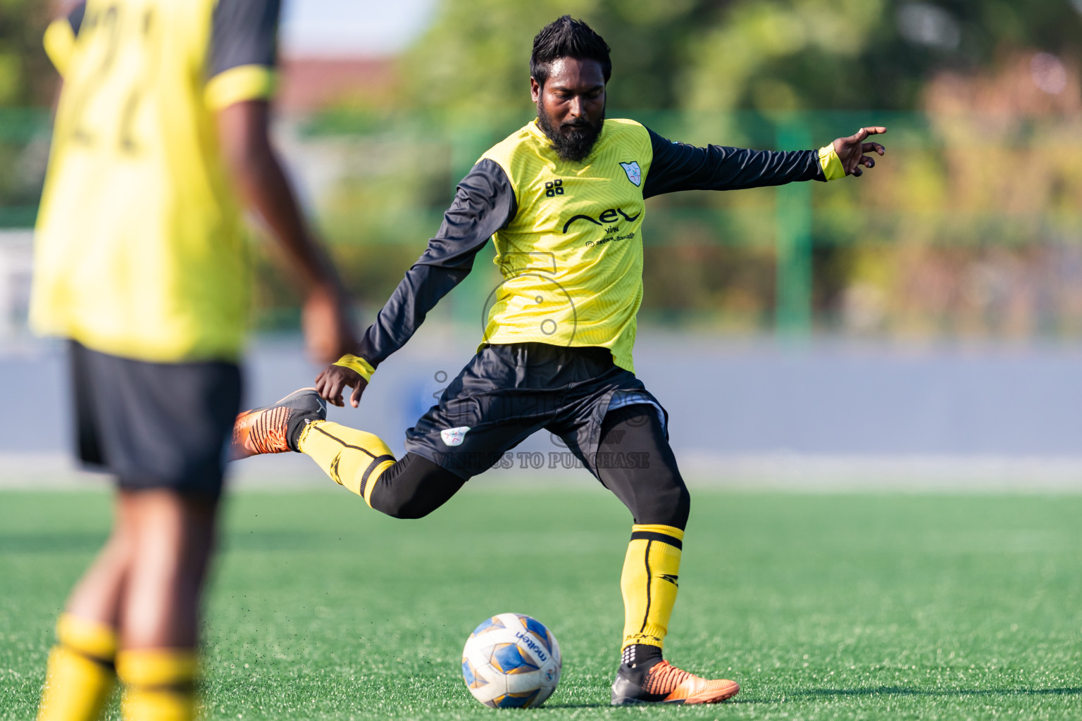 Baburu SC vs Kanmathi Juniors from Semi Final of Manadhoo Council Cup 2024 in N Manadhoo Maldives on Sunday, 25th February 2023. Photos: Nausham Waheed / images.mv