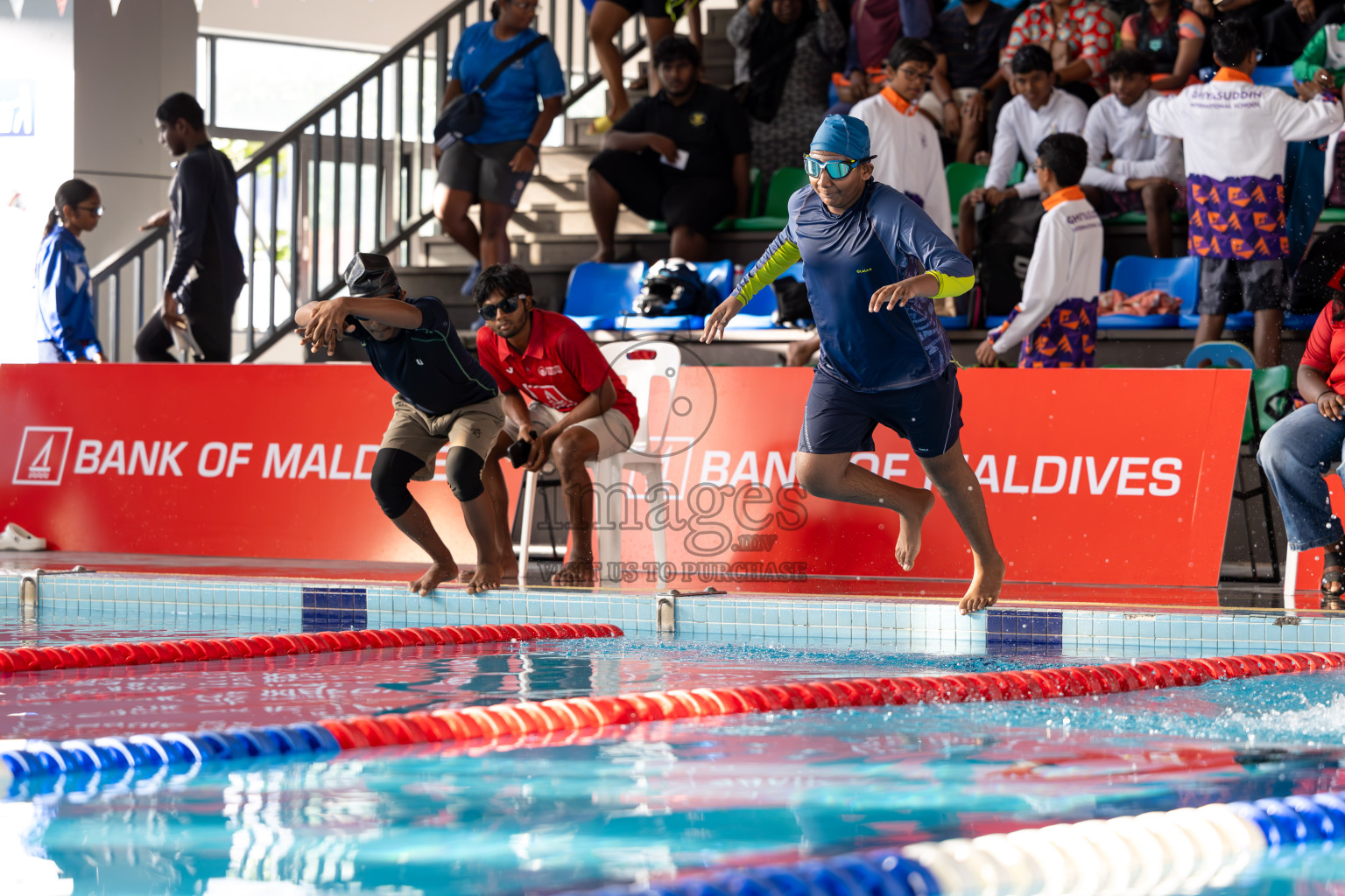 Day 2 of 20th BML Inter-school Swimming Competition 2024 held in Hulhumale', Maldives on Sunday, 13th October 2024. Photos: Ismail Thoriq / images.mv