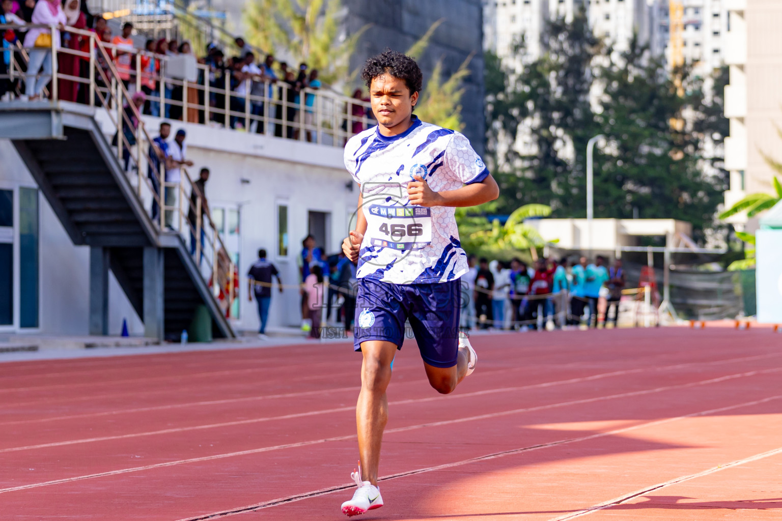 Day 3 of MWSC Interschool Athletics Championships 2024 held in Hulhumale Running Track, Hulhumale, Maldives on Monday, 11th November 2024. Photos by: Nausham Waheed / Images.mv