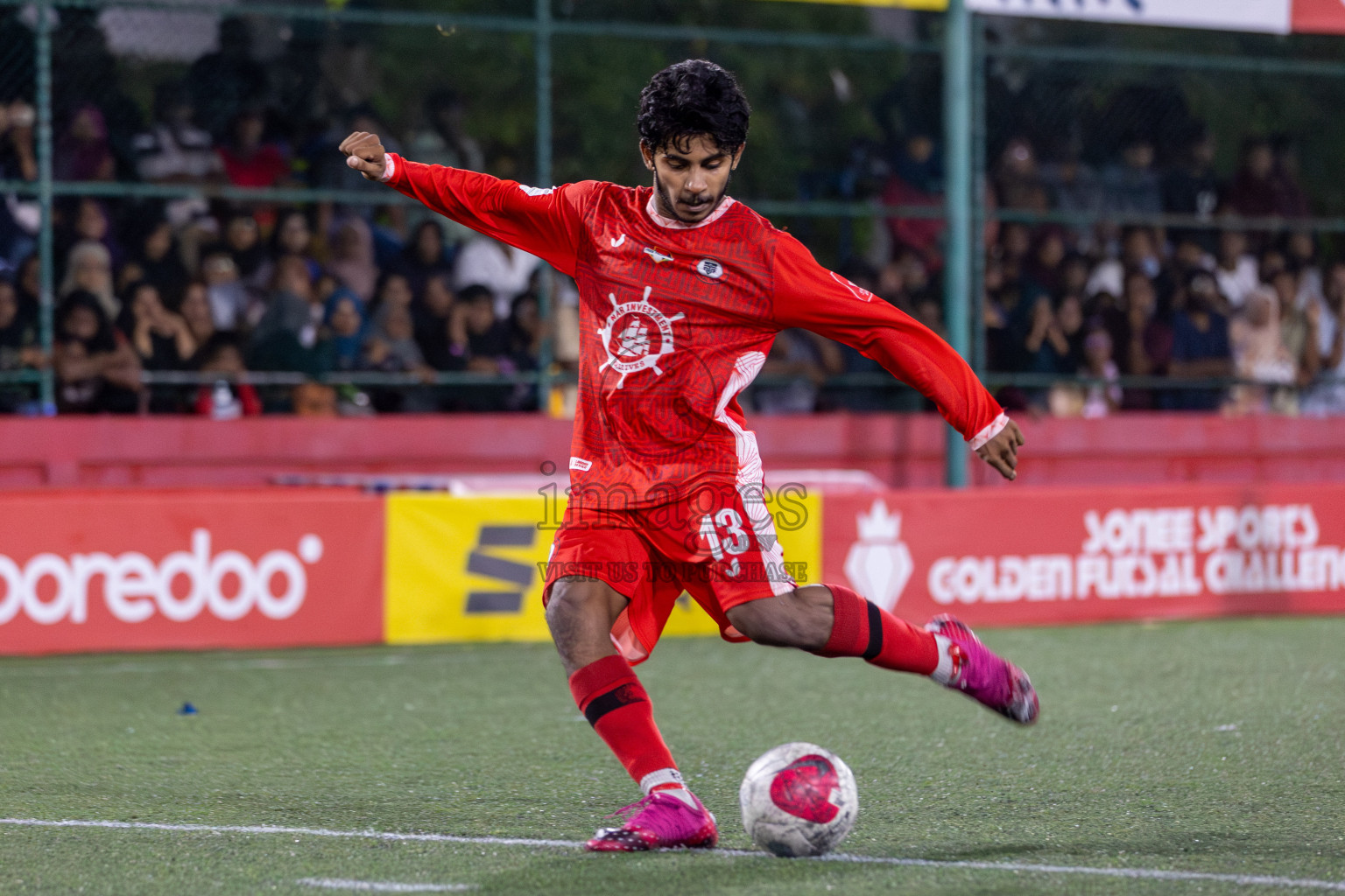 Ha. Maarandhoo vs Ha. Hoarafushi in Day 13 of Golden Futsal Challenge 2024 was held on Saturday, 27th January 2024, in Hulhumale', Maldives Photos: Mohamed Mahfooz Moosa / images.mv