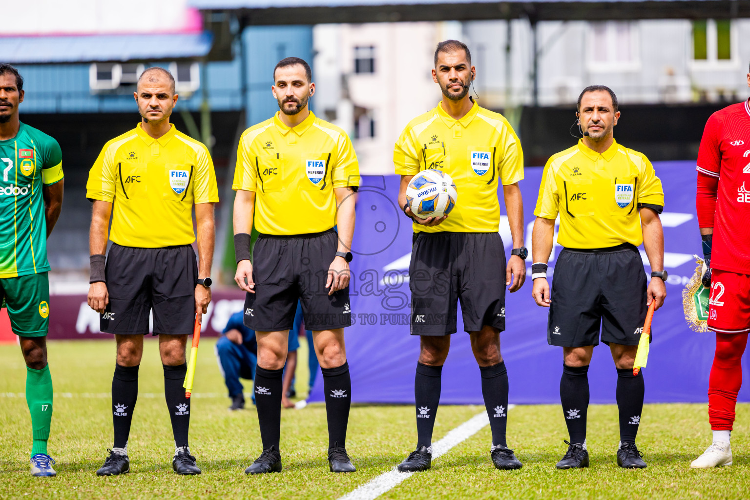 Maziya SC vs Al Arabi SC in AFC Challenge League 2025/26 Preliminary Stage was held at National Stadium in Male', Maldives on Tuesday, 12th August 2025. Photos: Nausham Waheed / images.mv