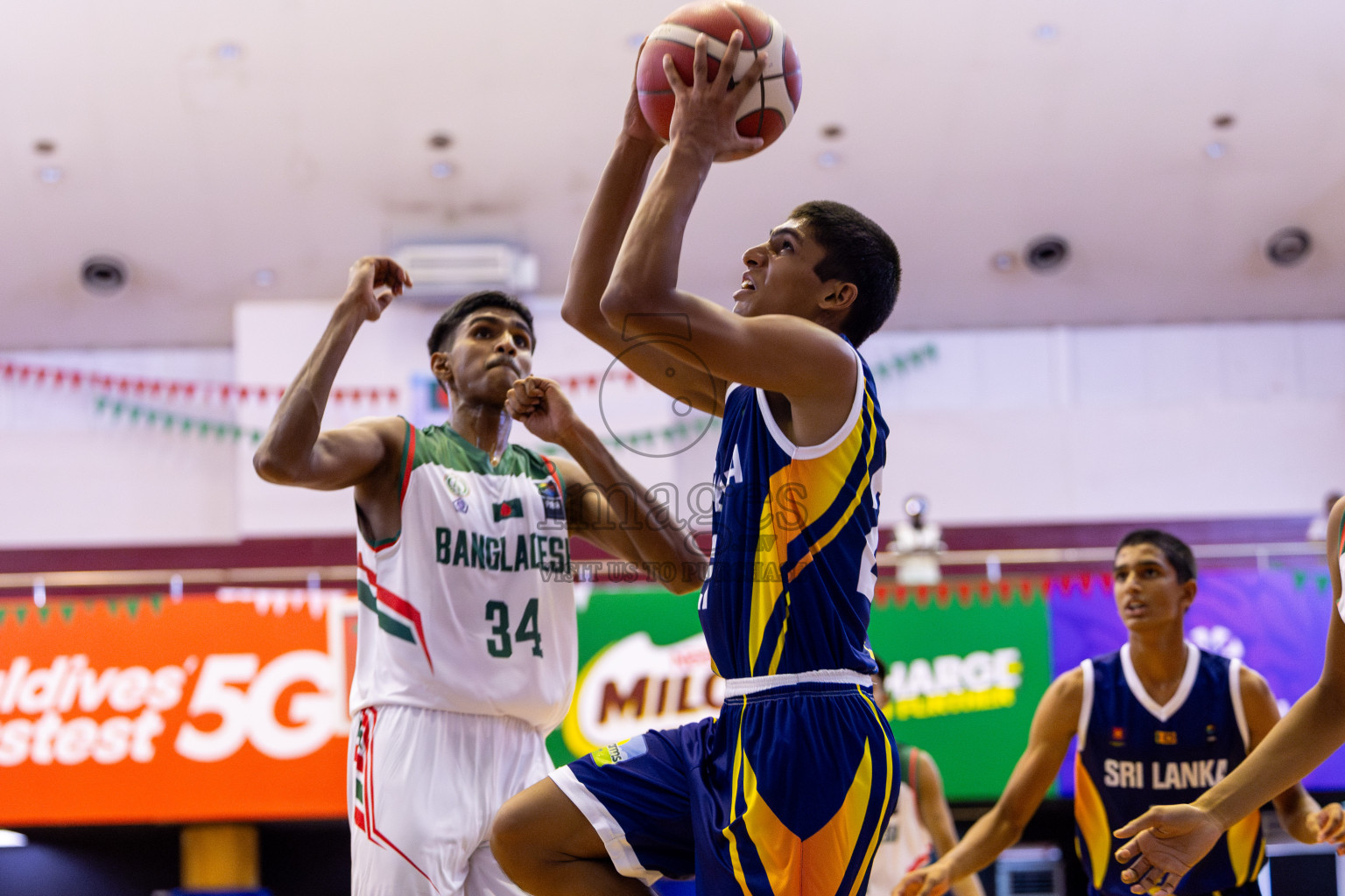 Sri Lanka vs Bangladesh in Day 2 of Under 16 Asian Cup SABA Qualifiers 2025 was held in Social Center, Male', Maldives on Friday, 13th June 2025. Photos: Nausham Waheed / images.mv